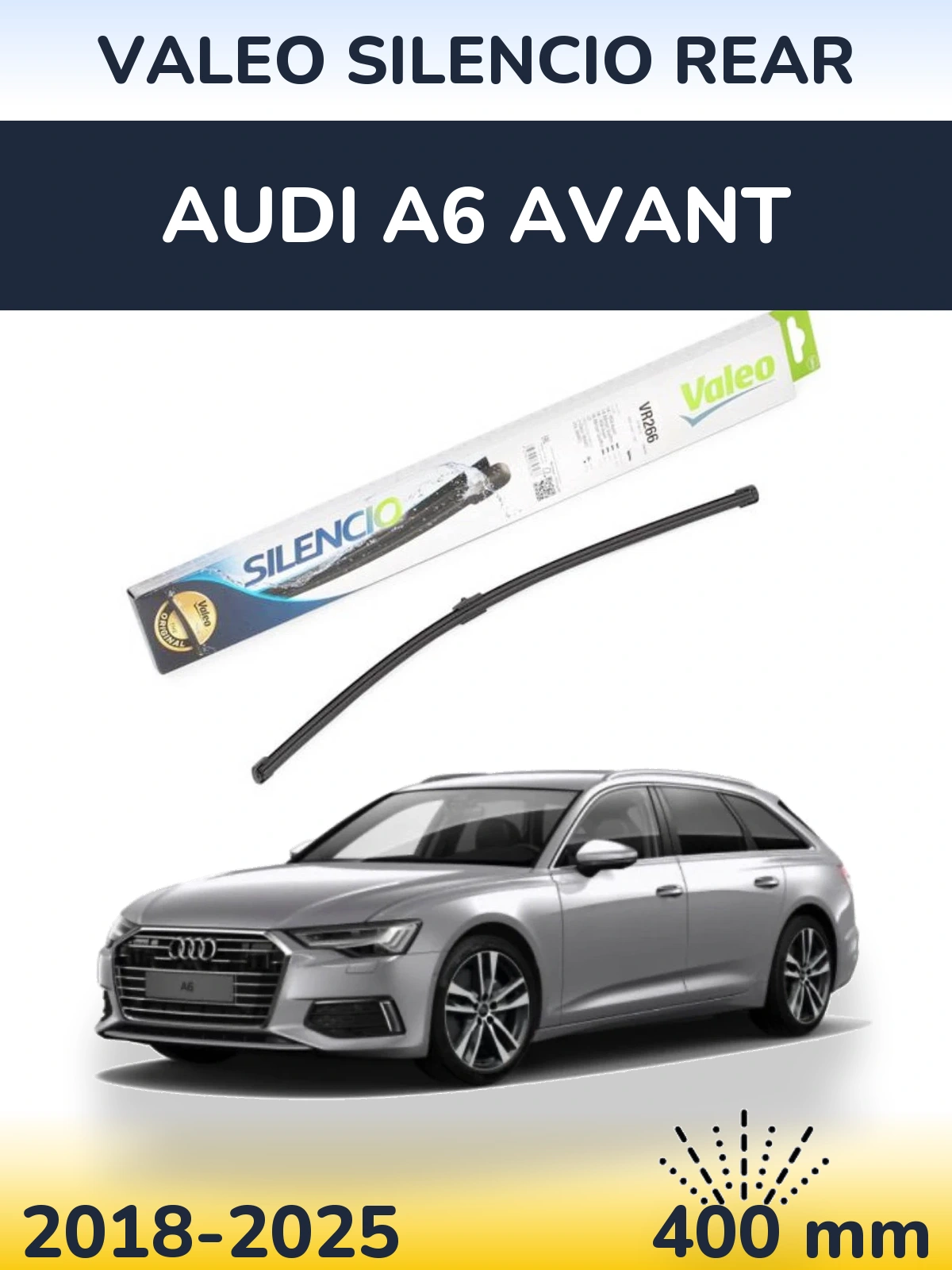 Torkarblad Valeo Silencio Rear för Audi A6 Avant