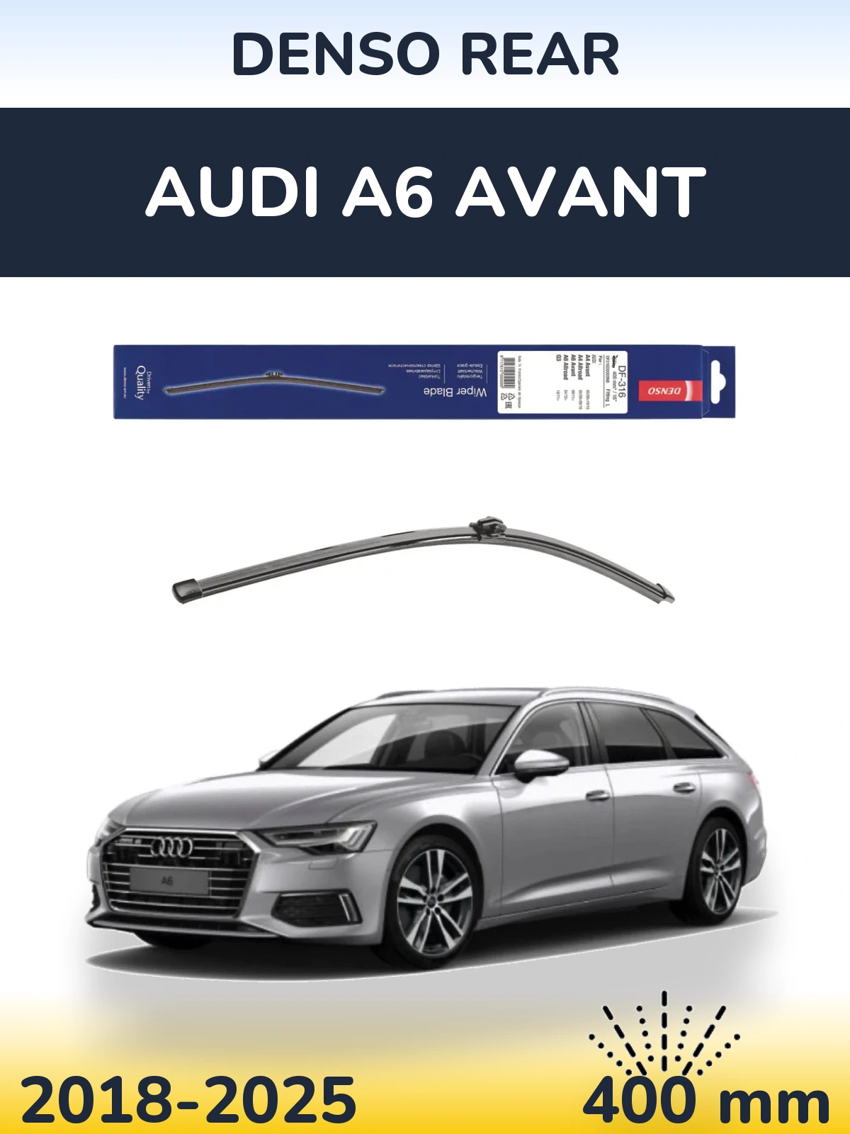 Torkarblad Denso Rear för Audi A6 Avant