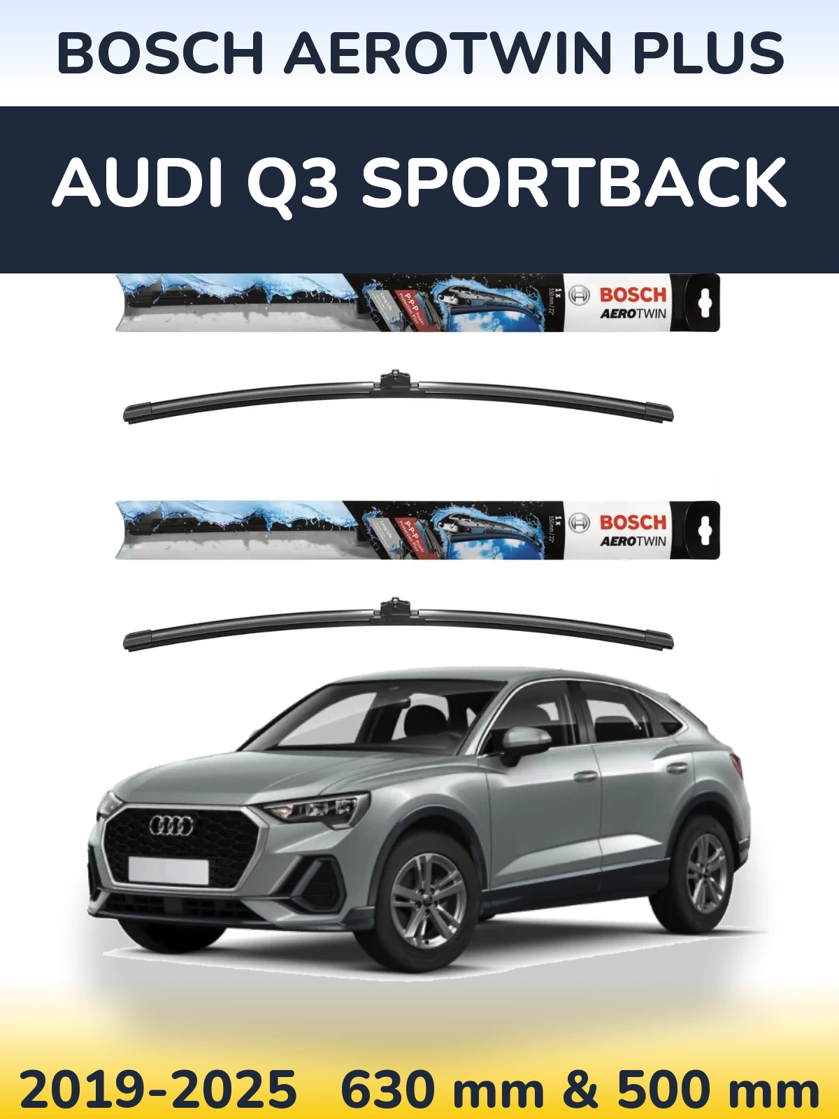 Torkarblad BOSCH AeroTwin Plus för Audi Q3 Sportback