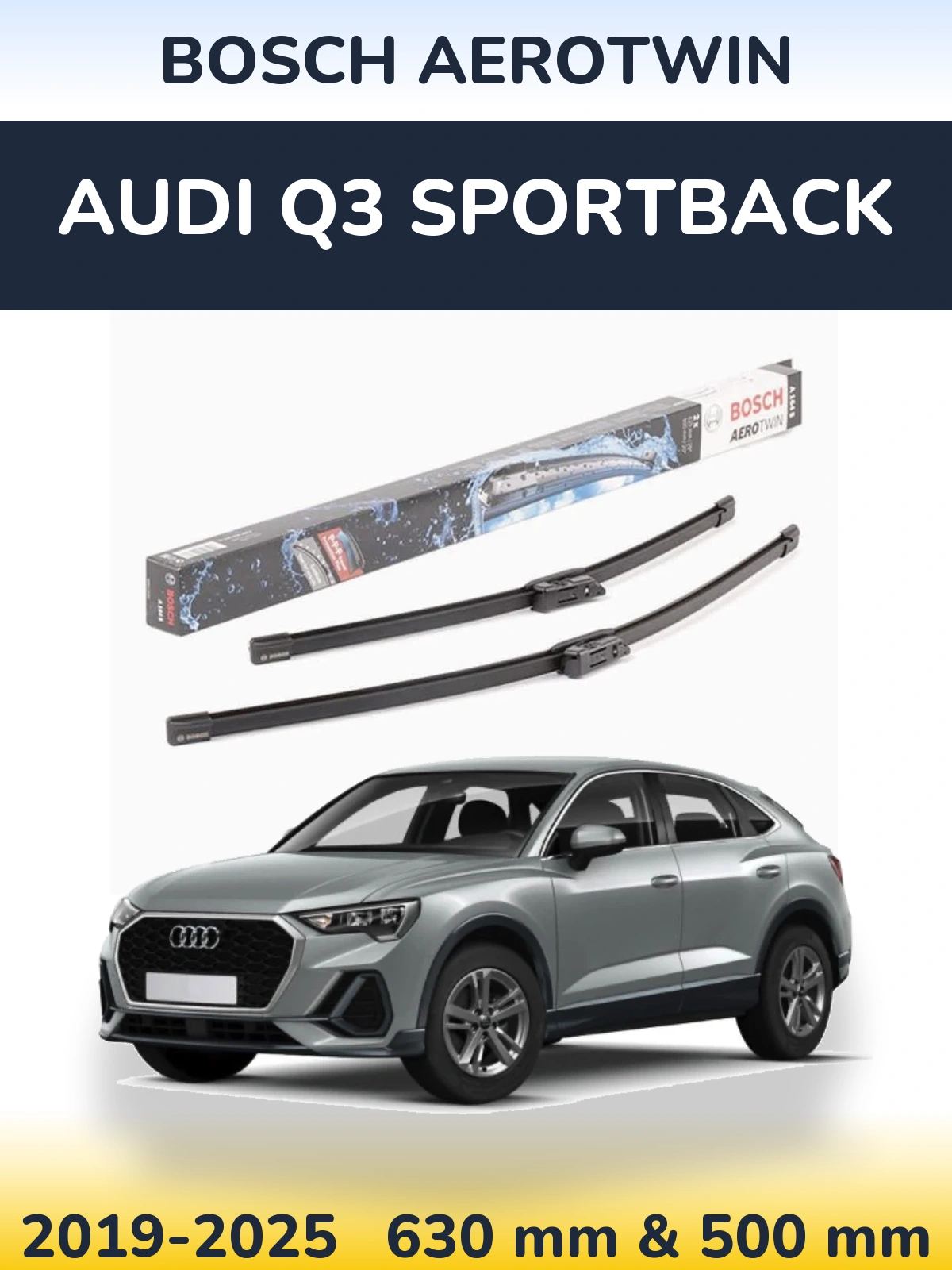 Torkarblad BOSCH AeroTwin för Audi Q3 Sportback