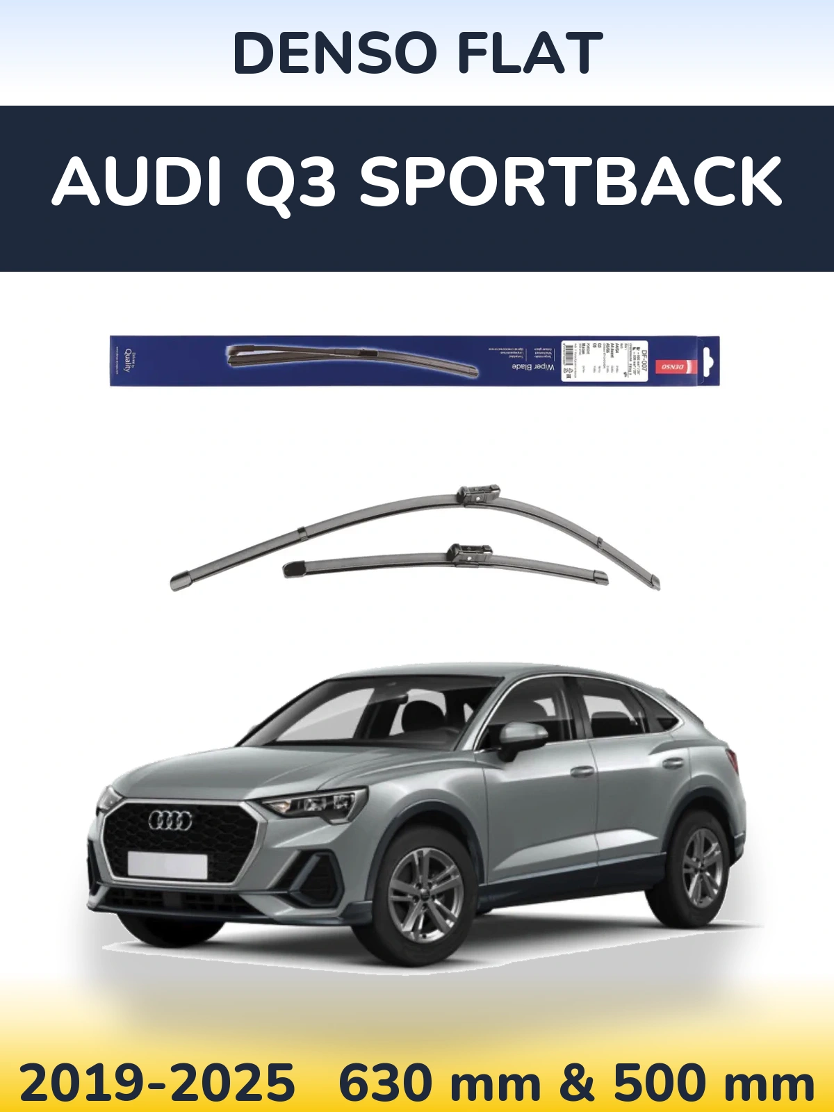 Torkarblad Denso Flat för Audi Q3 Sportback