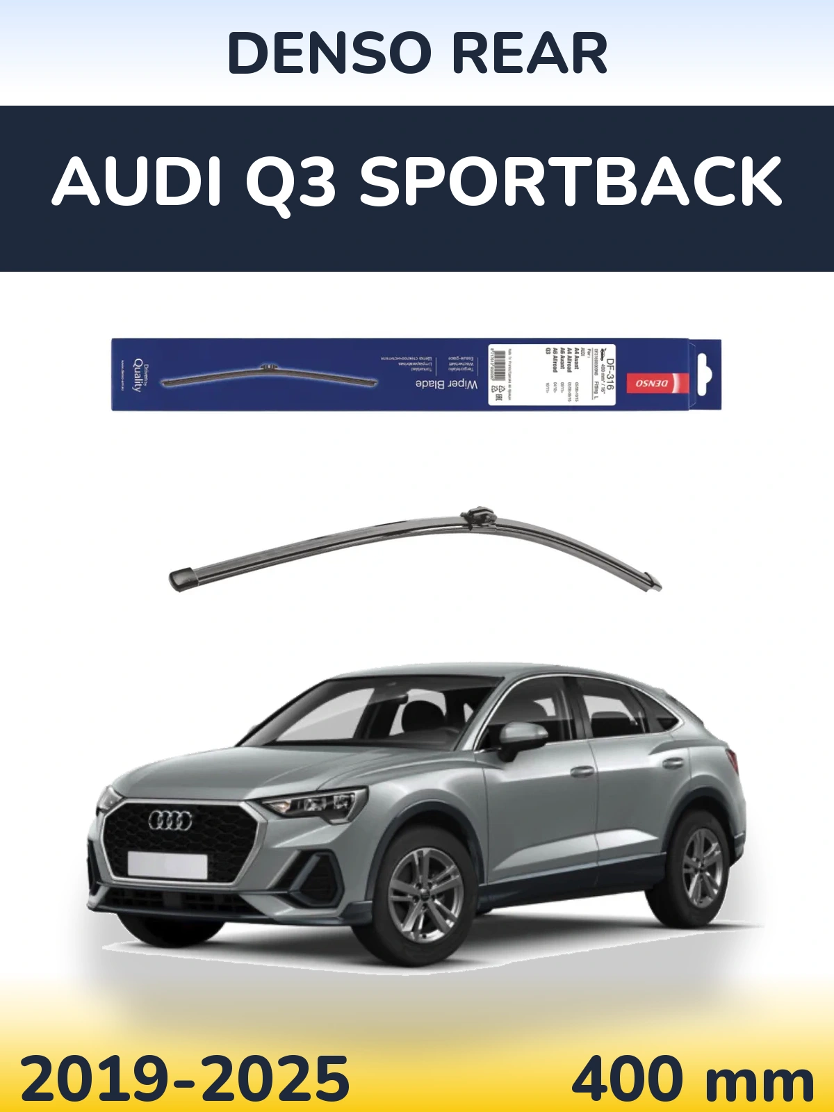 Torkarblad Denso Rear för Audi Q3 Sportback
