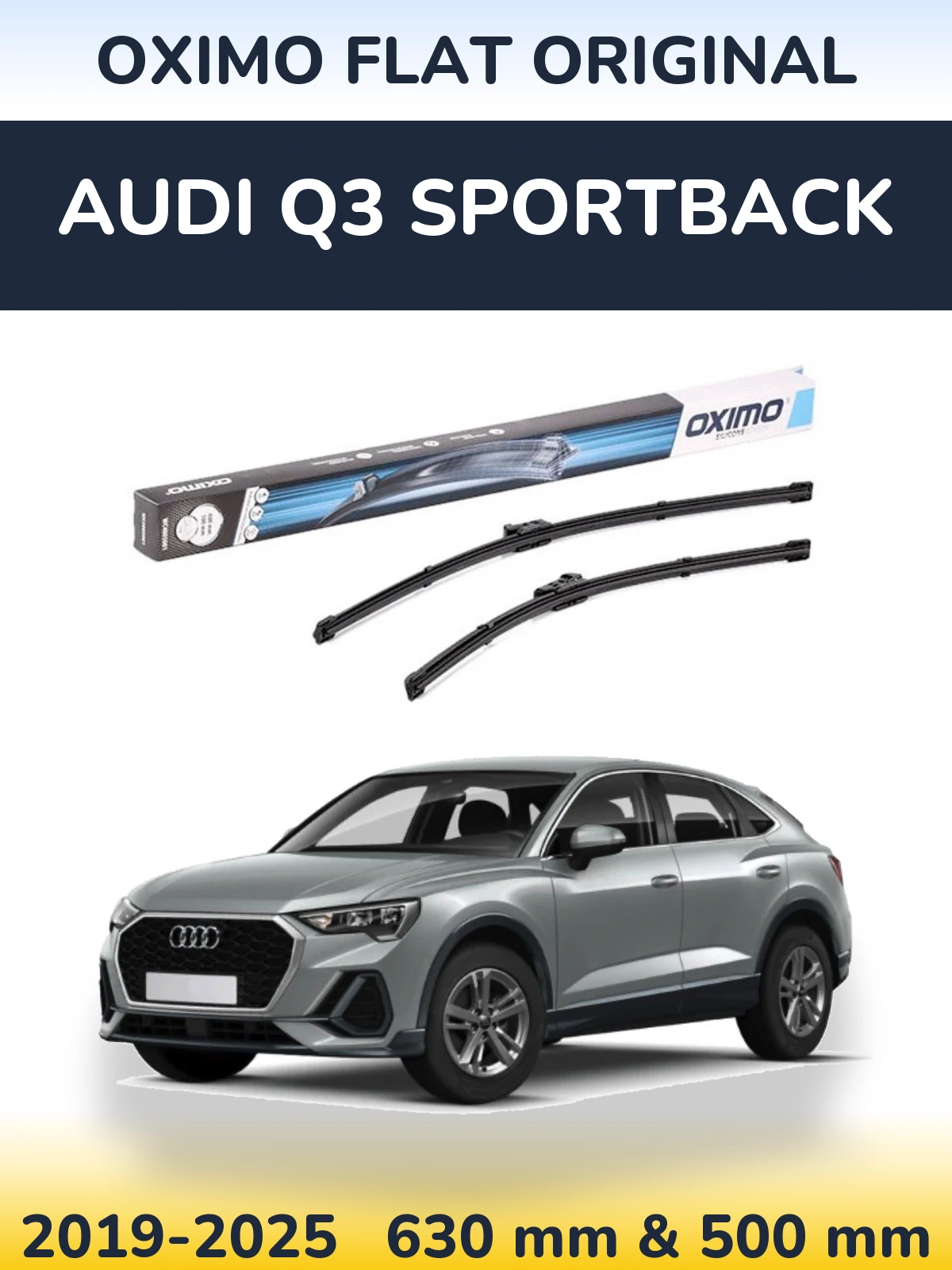 Torkarblad Oximo Flat Original för Audi Q3 Sportback