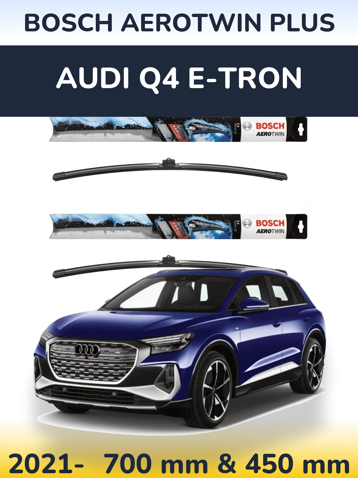 Torkarblad BOSCH AeroTwin Plus för Audi Q4 e-tron