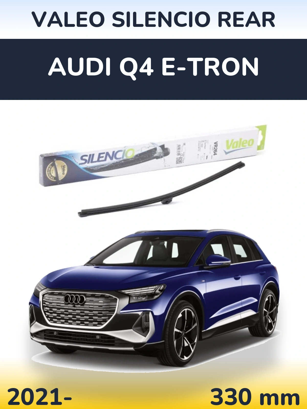 Torkarblad Valeo Silencio Rear för Audi Q4 e-tron
