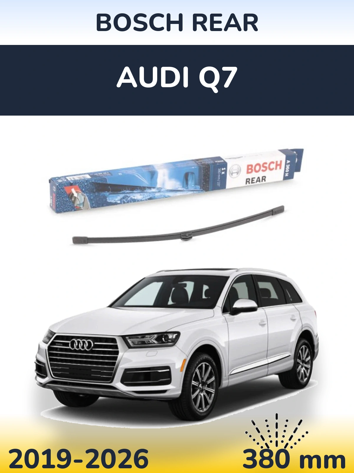 Torkarblad BOSCH Rear för Audi Q7