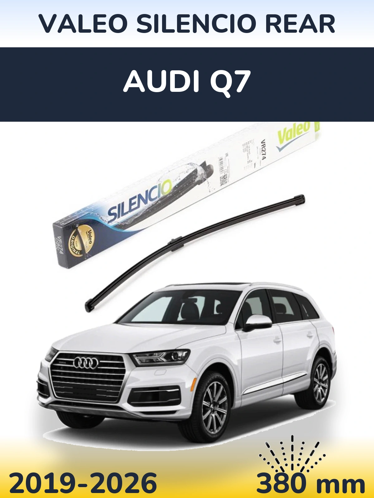 Torkarblad Valeo Silencio Rear för Audi Q7