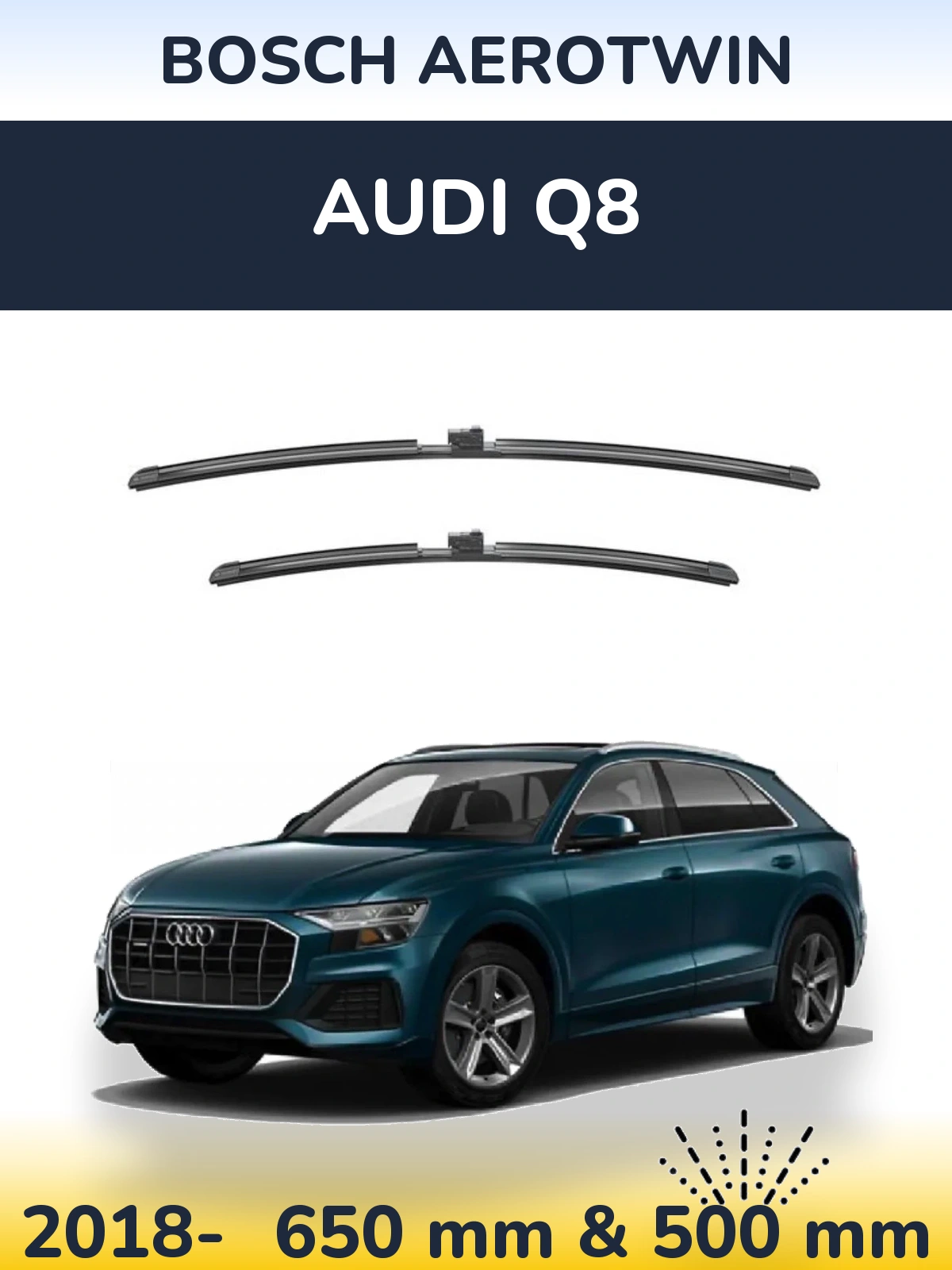 Torkarblad BOSCH AeroTwin för Audi Q8