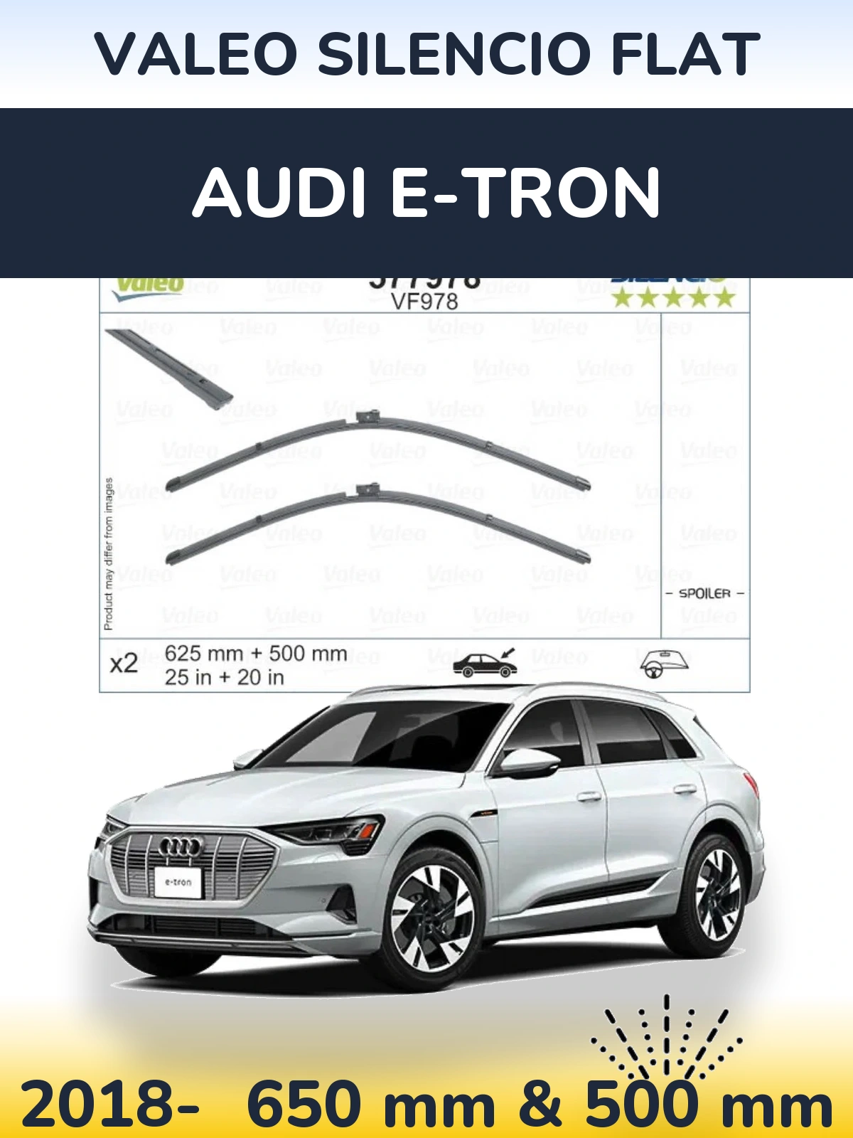 Torkarblad Valeo Silencio Flat för Audi e-tron