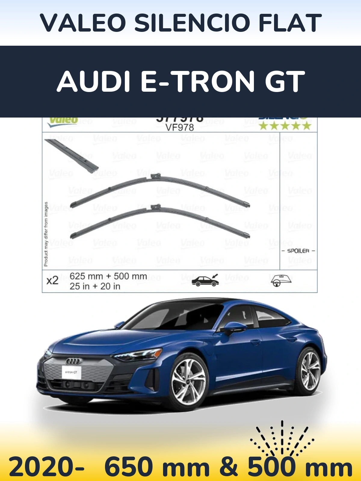 Torkarblad Valeo Silencio Flat för Audi e-tron GT