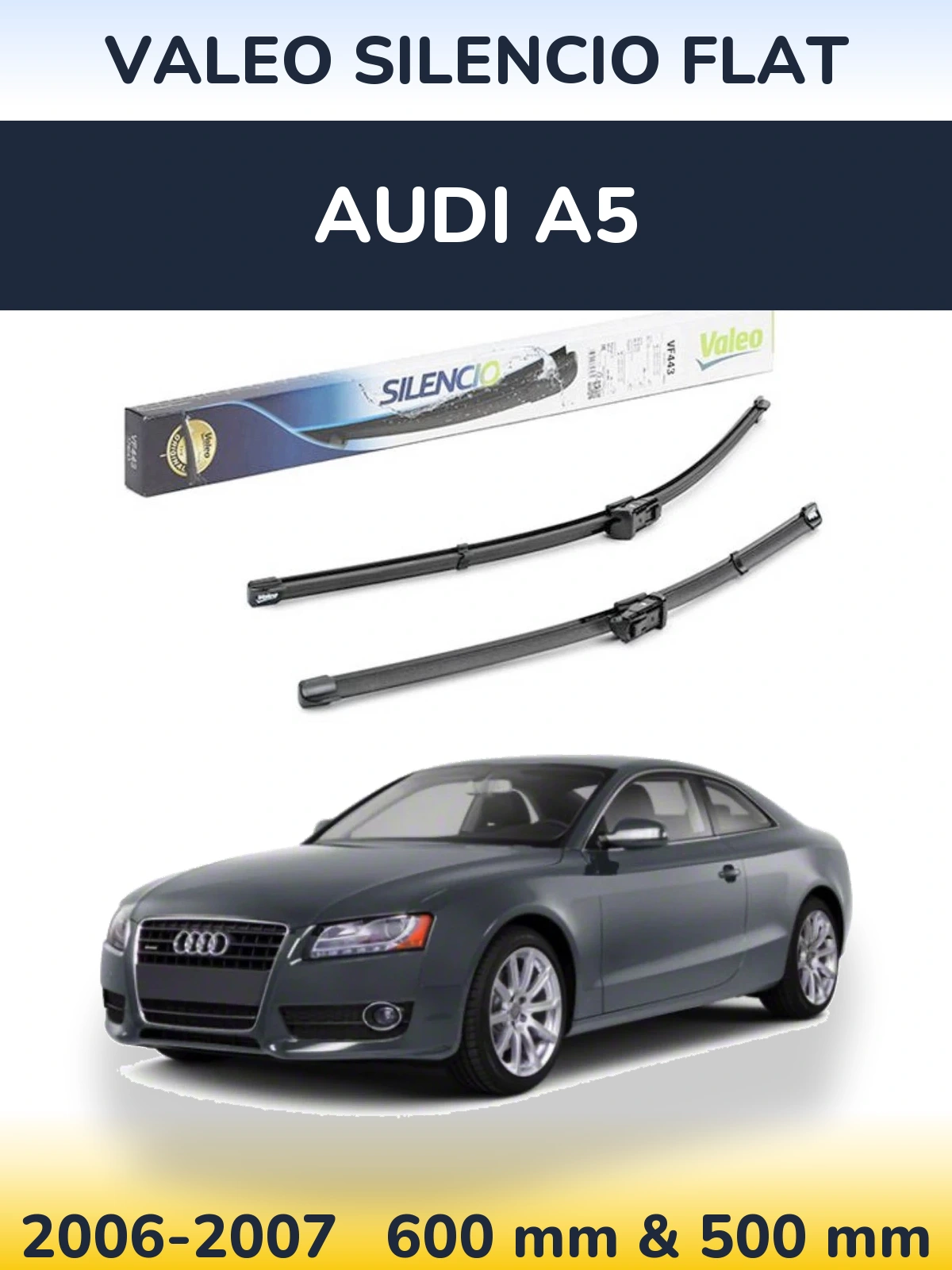 Torkarblad Valeo Silencio Flat för Audi A5