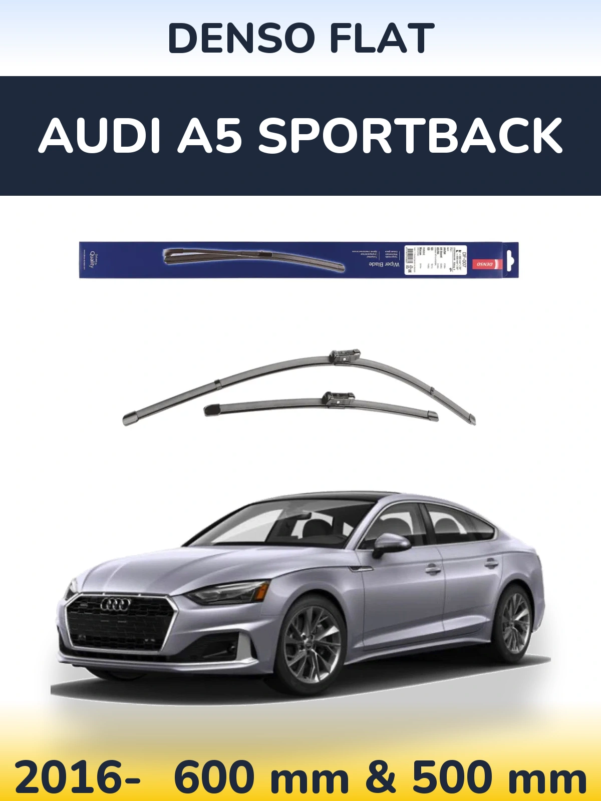 Torkarblad Denso Flat för Audi A5 Sportback