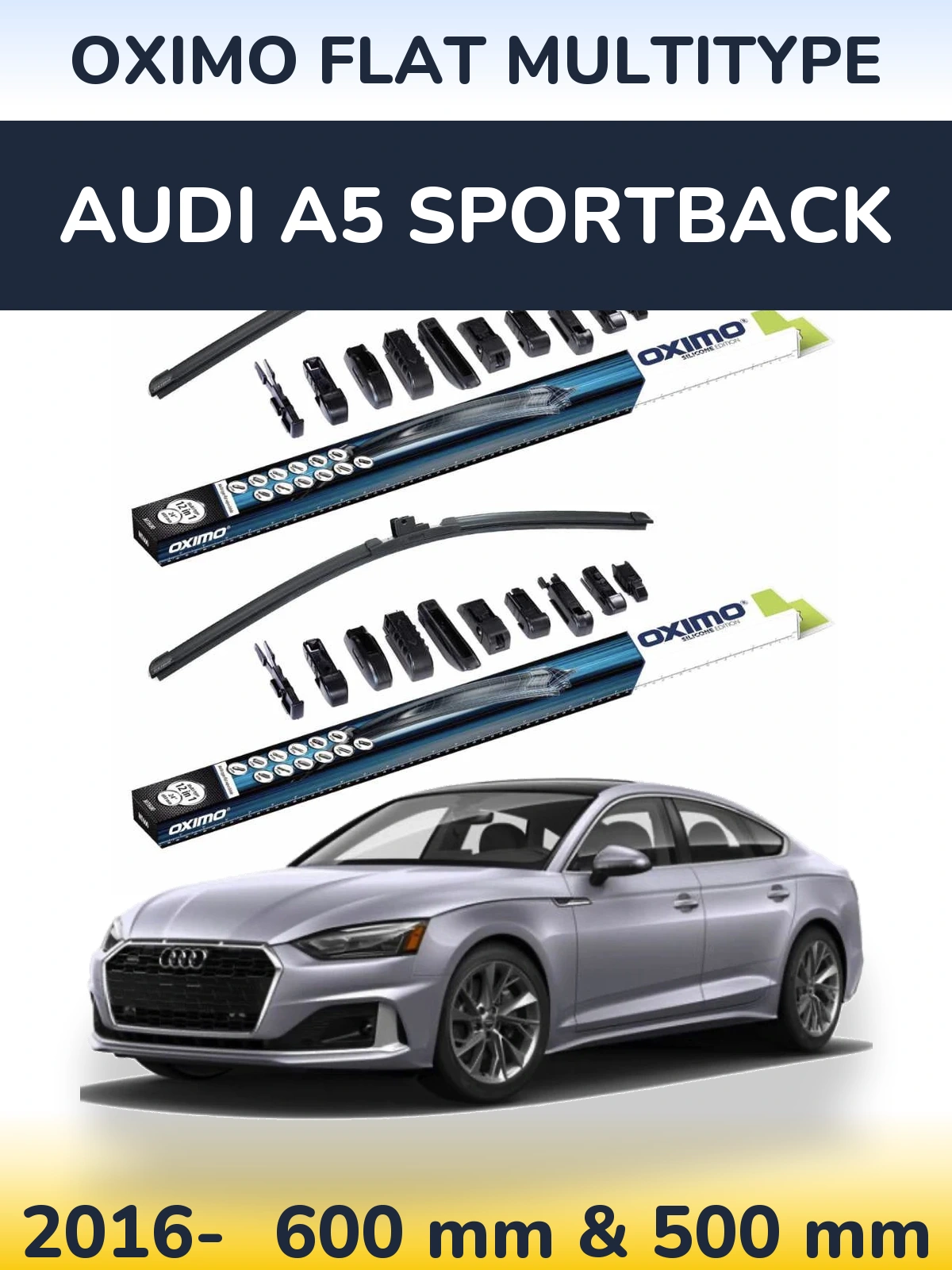 Torkarblad Oximo Flat MultiType för Audi A5 Sportback
