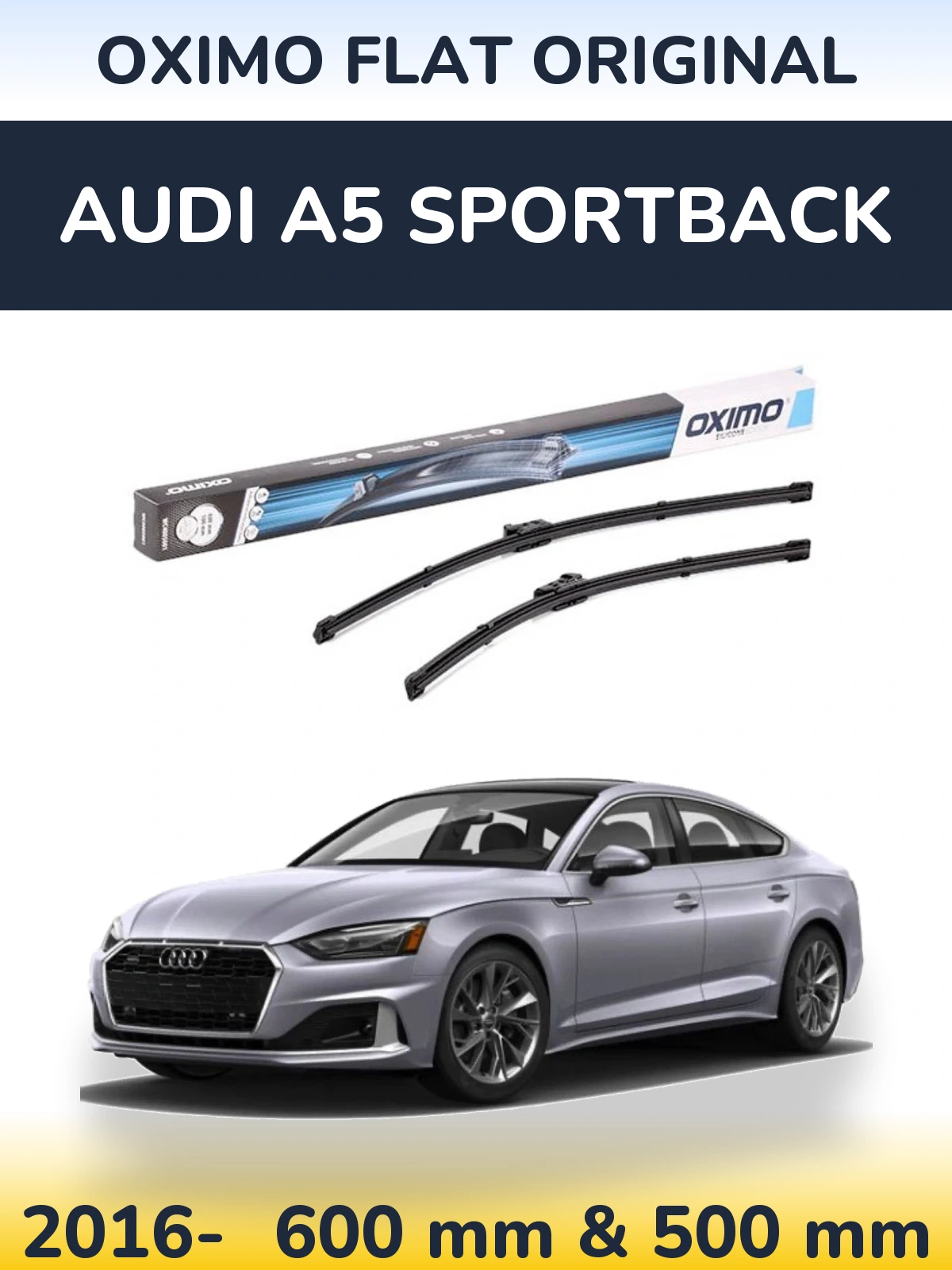 Torkarblad Oximo Flat Original för Audi A5 Sportback