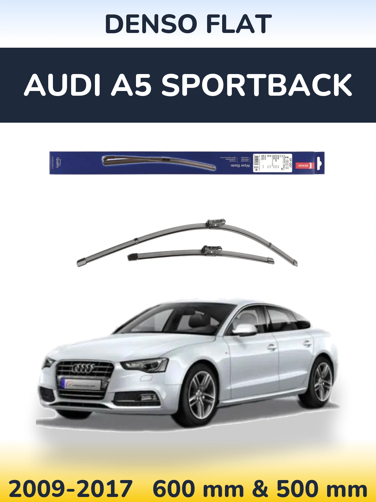 Torkarblad Denso Flat för Audi A5 Sportback