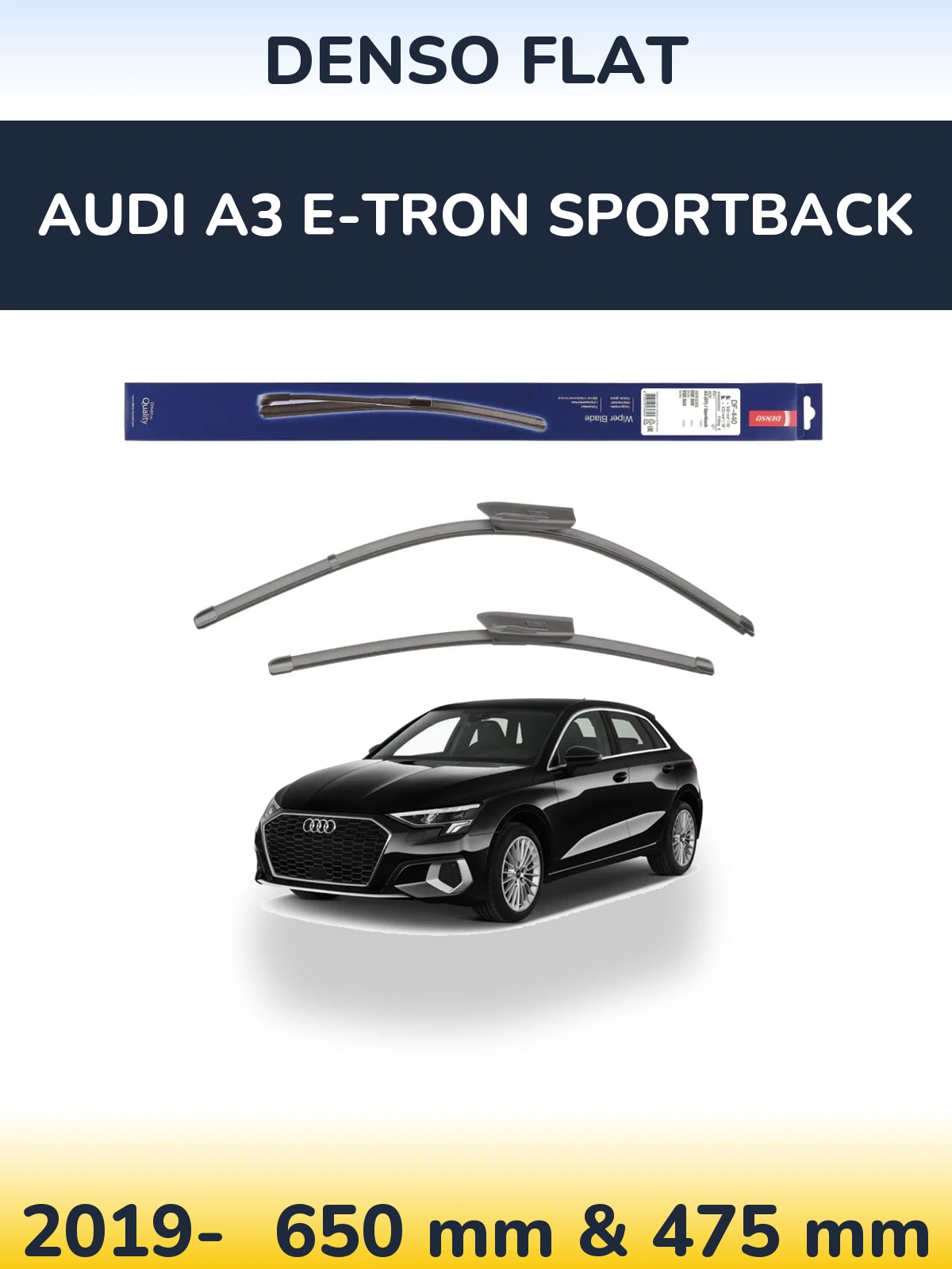 Torkarblad Denso Flat för Audi A3 e-tron Sportback