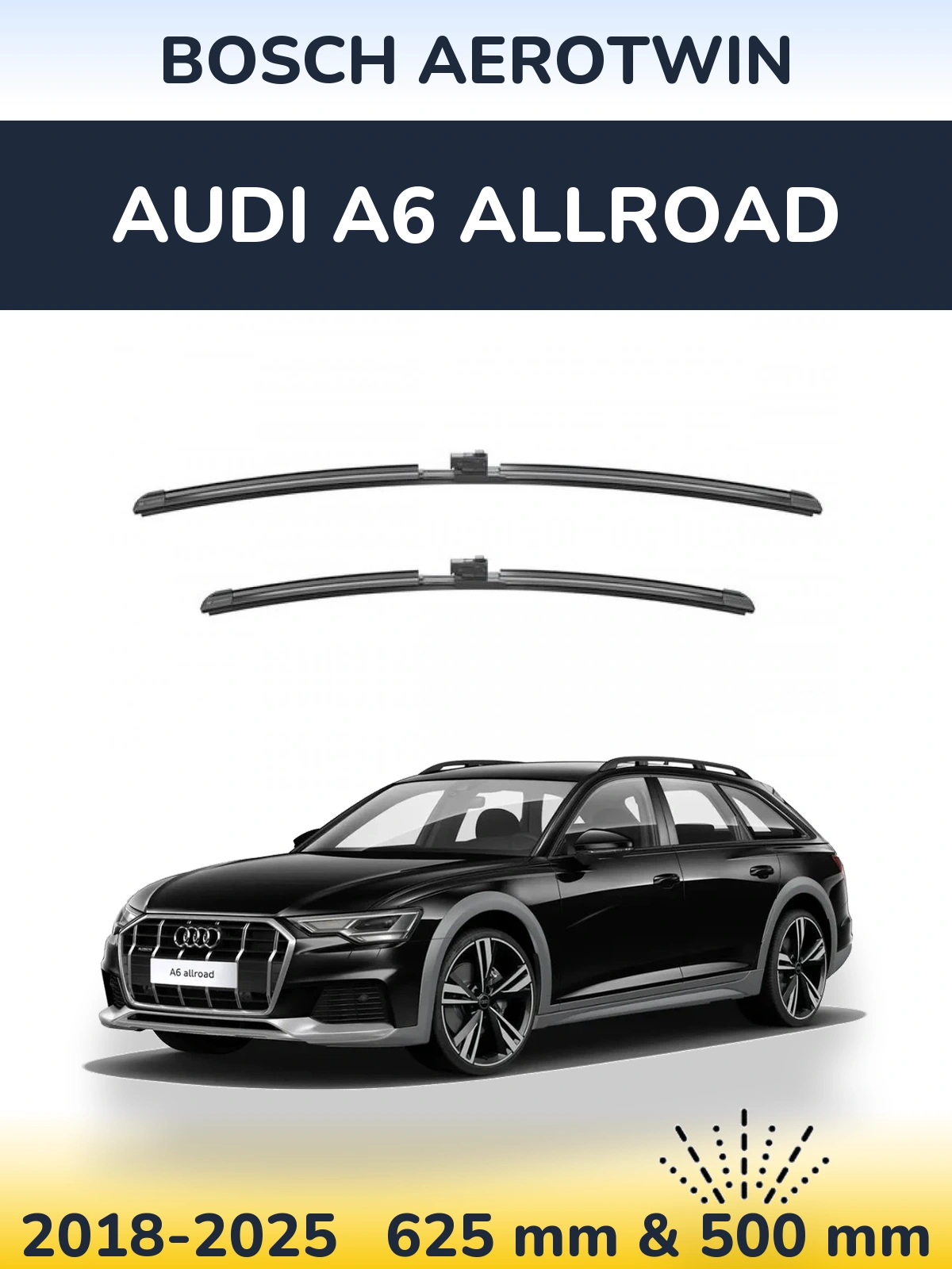 Torkarblad BOSCH AeroTwin för Audi A6 Allroad