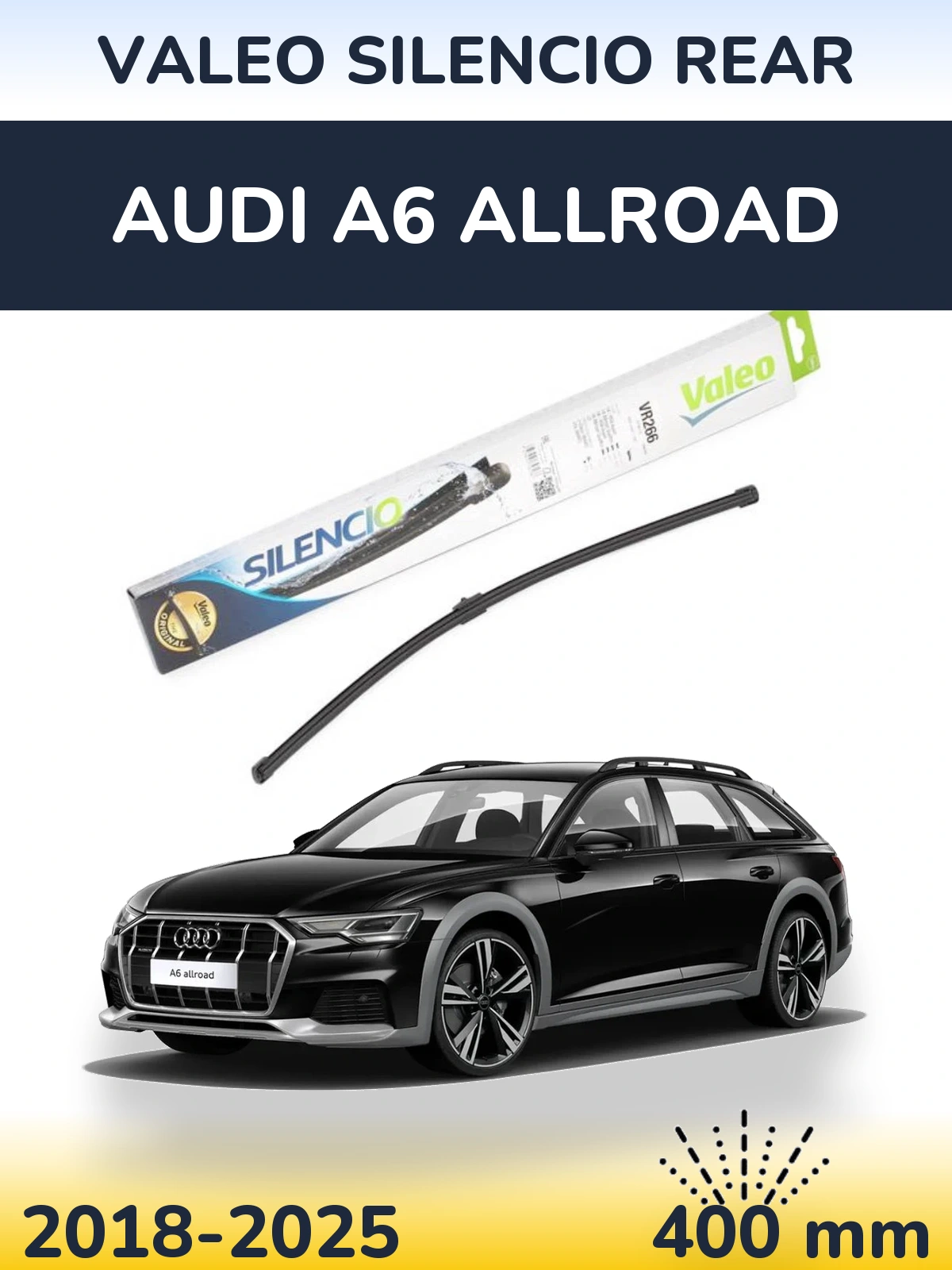 Torkarblad Valeo Silencio Rear för Audi A6 Allroad