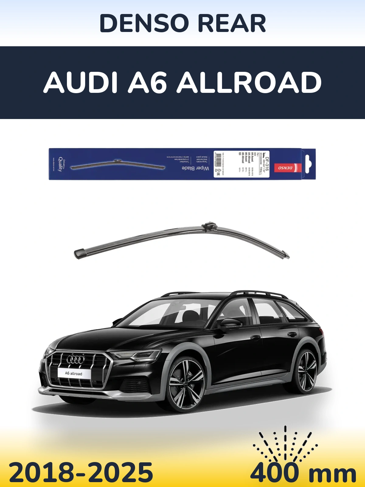 Torkarblad Denso Rear för Audi A6 Allroad