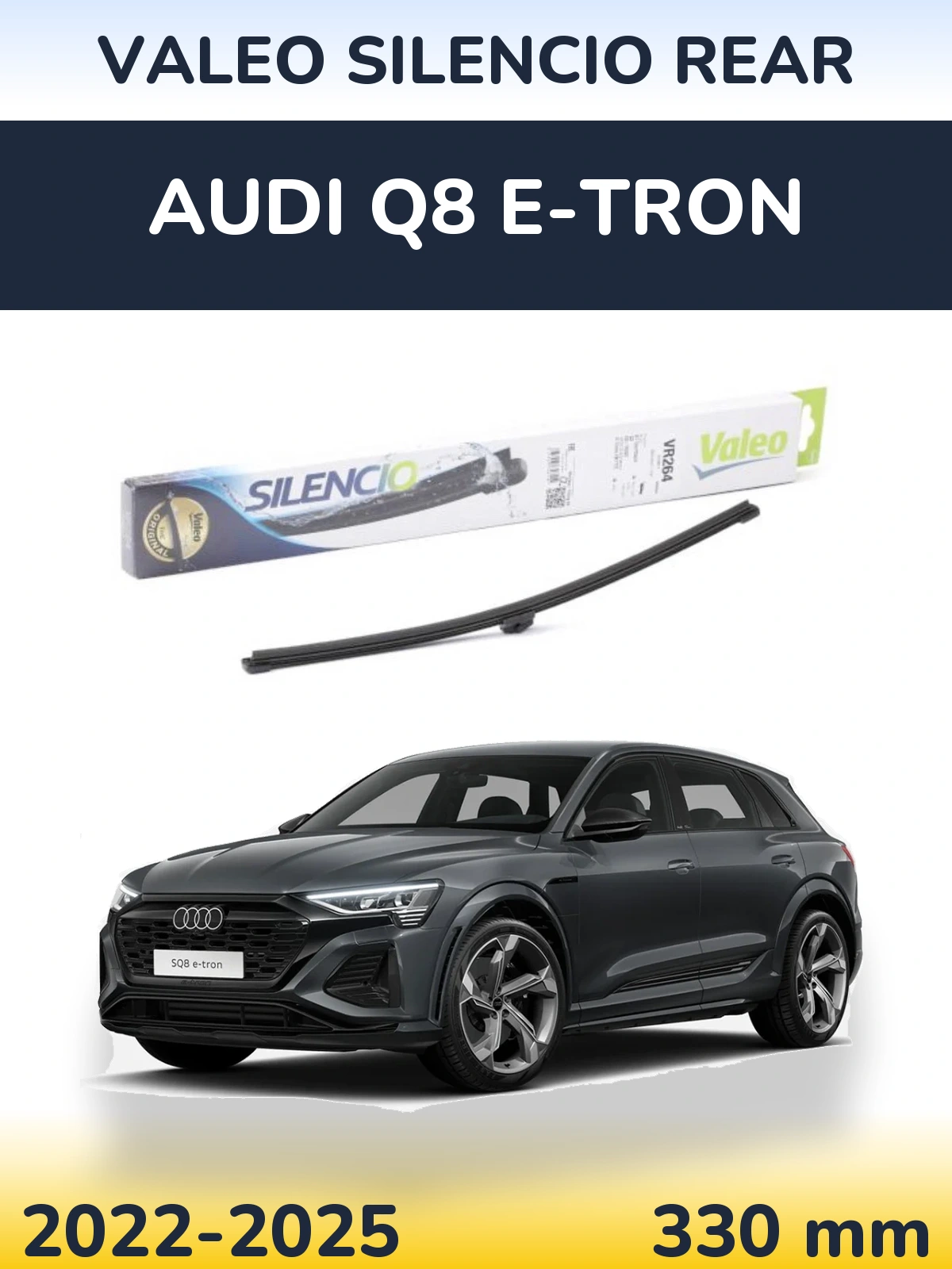 Torkarblad Valeo Silencio Rear för Audi Q8 e-tron