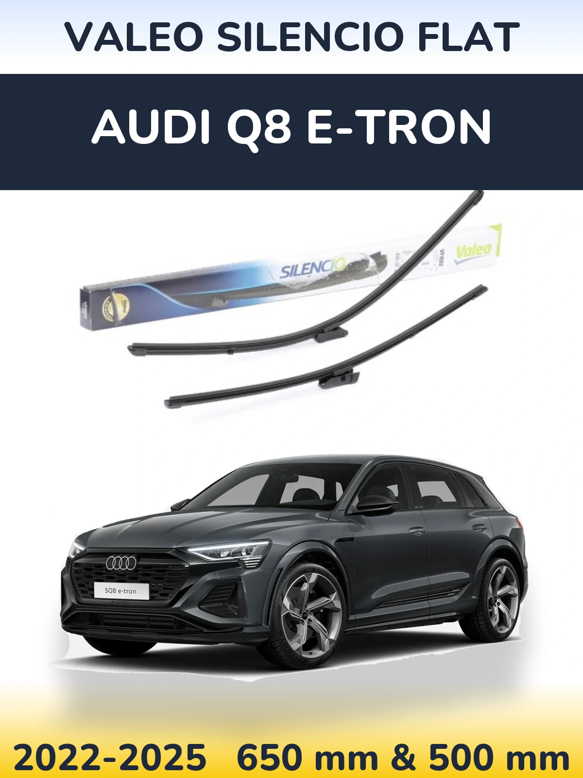 Torkarblad Valeo Silencio Flat för Audi Q8 e-tron