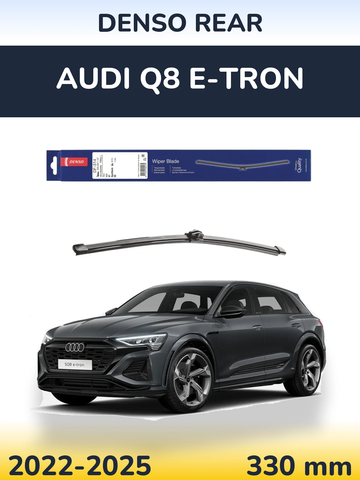 Torkarblad Denso Rear för Audi Q8 e-tron