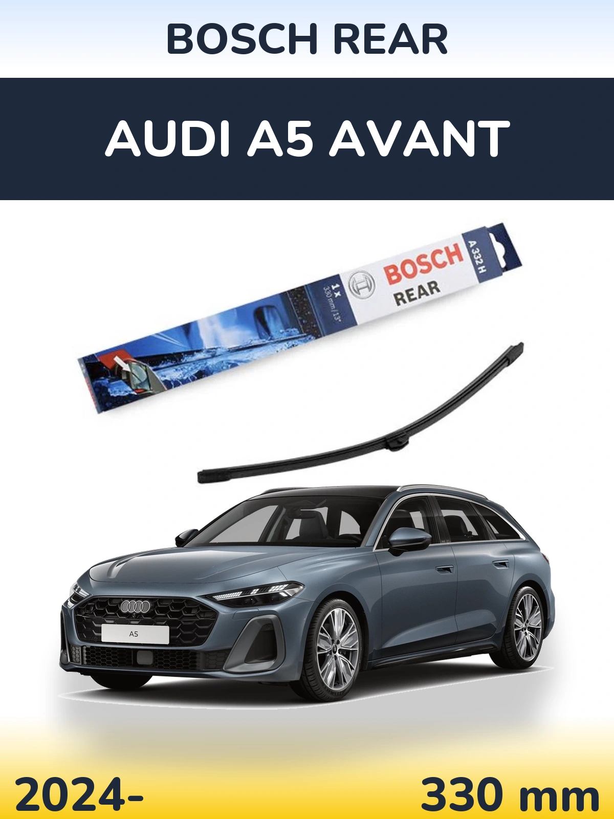 Torkarblad BOSCH Rear för Audi A5 Avant
