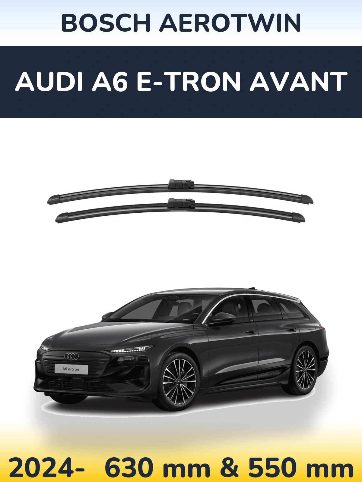 Torkarblad BOSCH AeroTwin för Audi A6 e-tron Avant