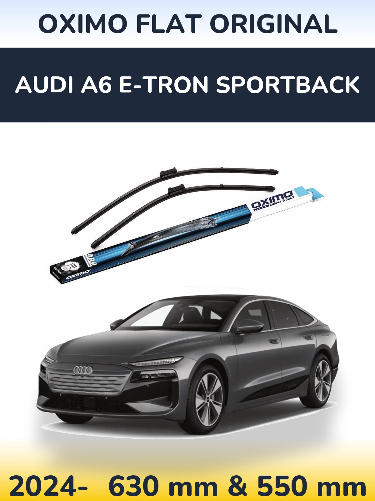 Torkarblad Oximo Flat Original för Audi A6 e-tron Sportback