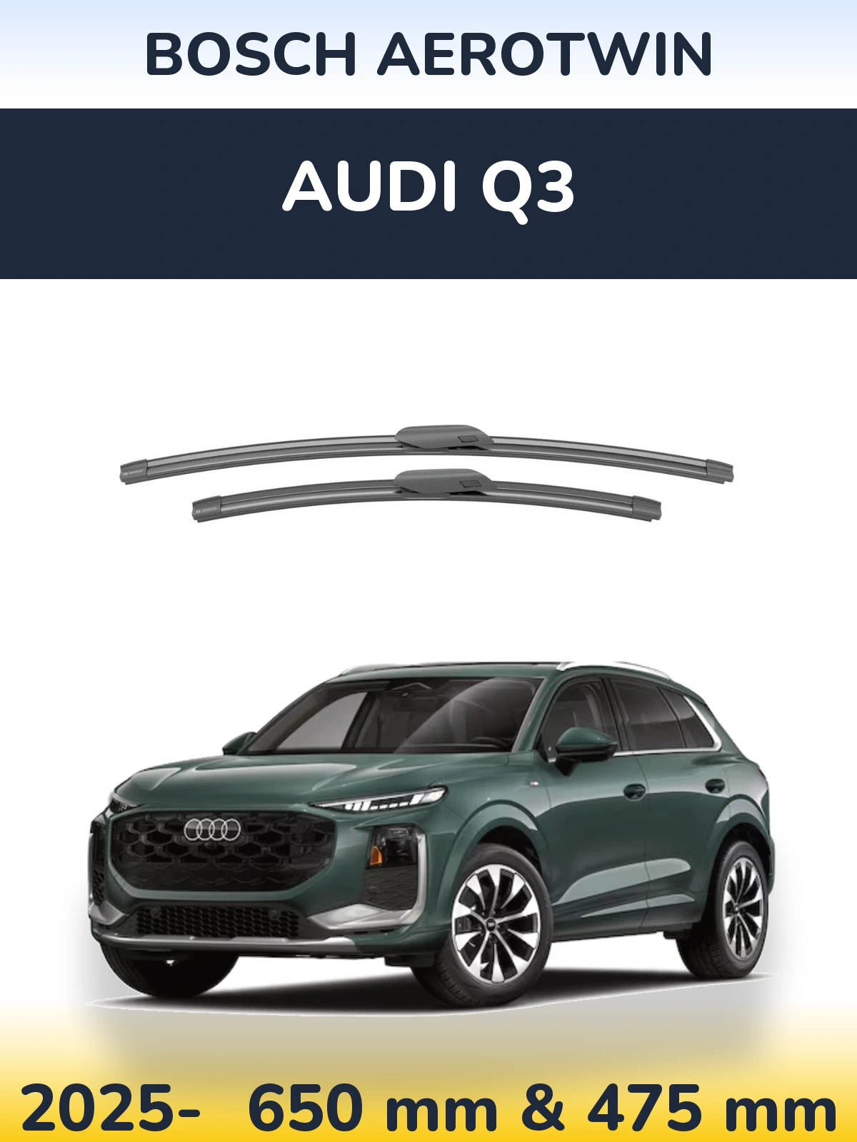 Torkarblad BOSCH AeroTwin för Audi Q3