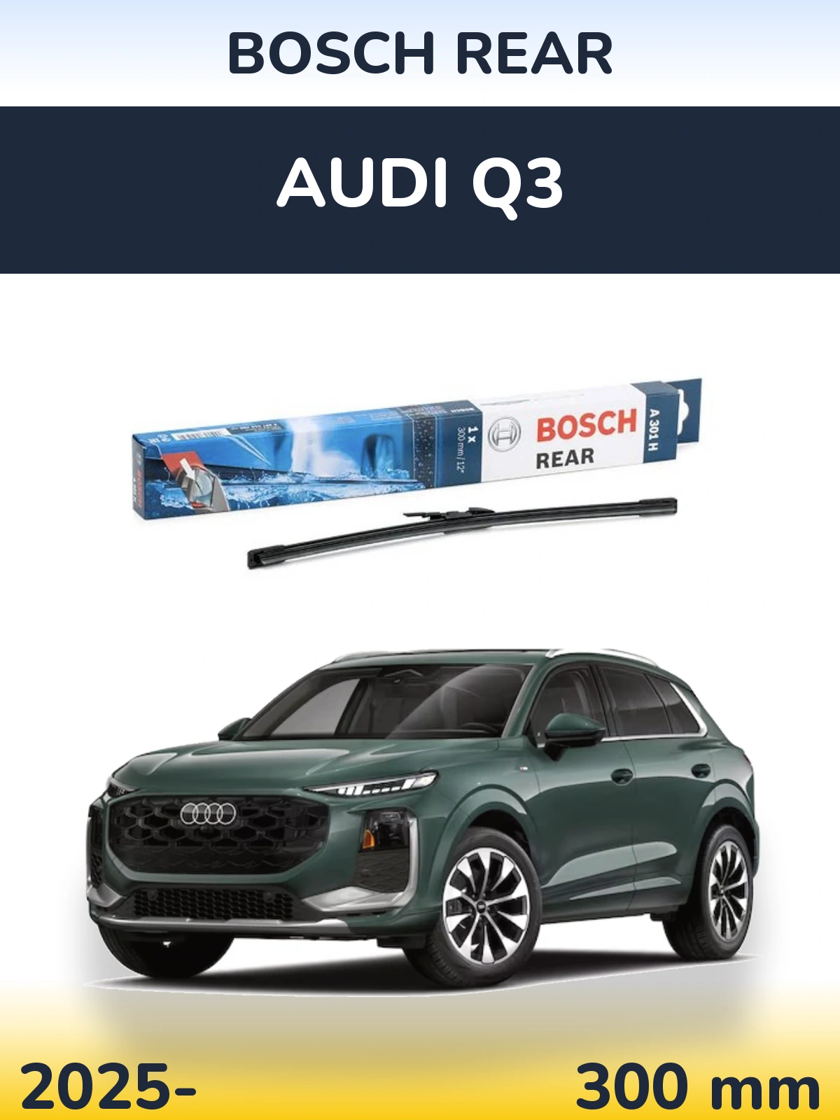 Torkarblad BOSCH Rear för Audi Q3