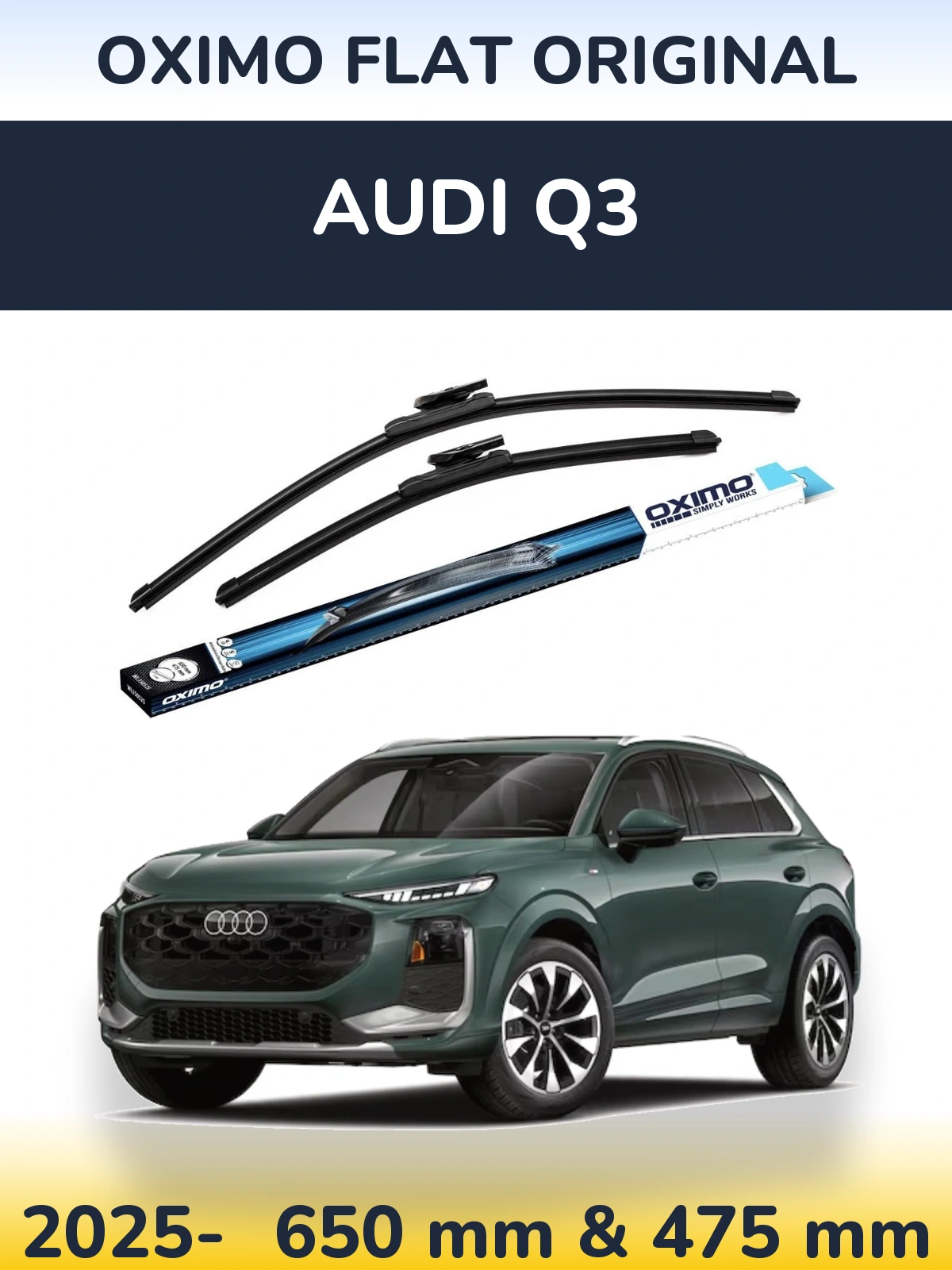 Torkarblad Oximo Flat Original för Audi Q3