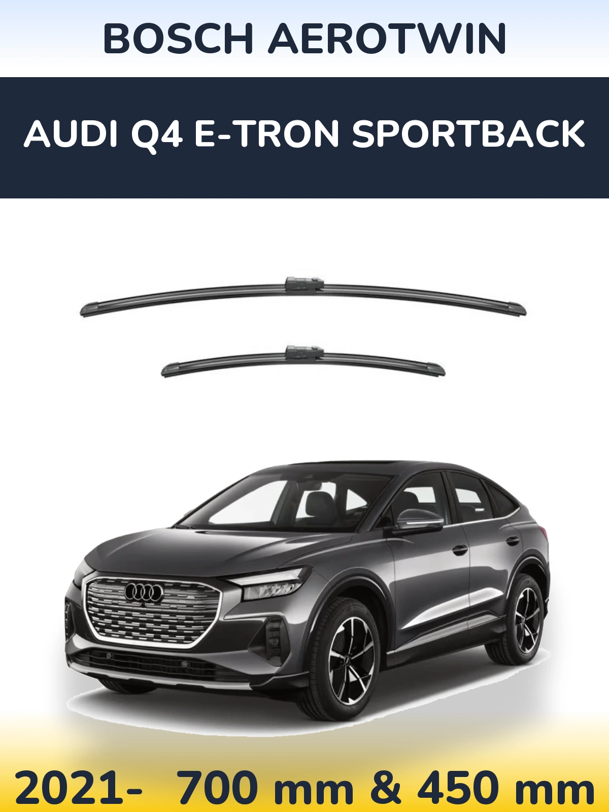 Torkarblad BOSCH AeroTwin för Audi Q4 e-tron Sportback
