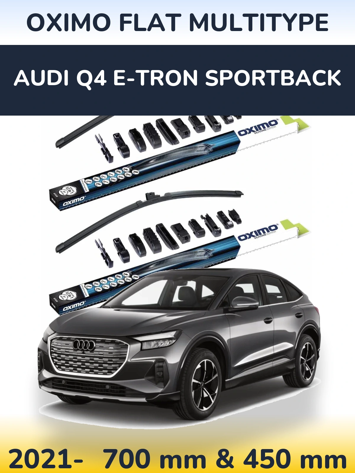 Torkarblad Oximo Flat MultiType för Audi Q4 e-tron Sportback
