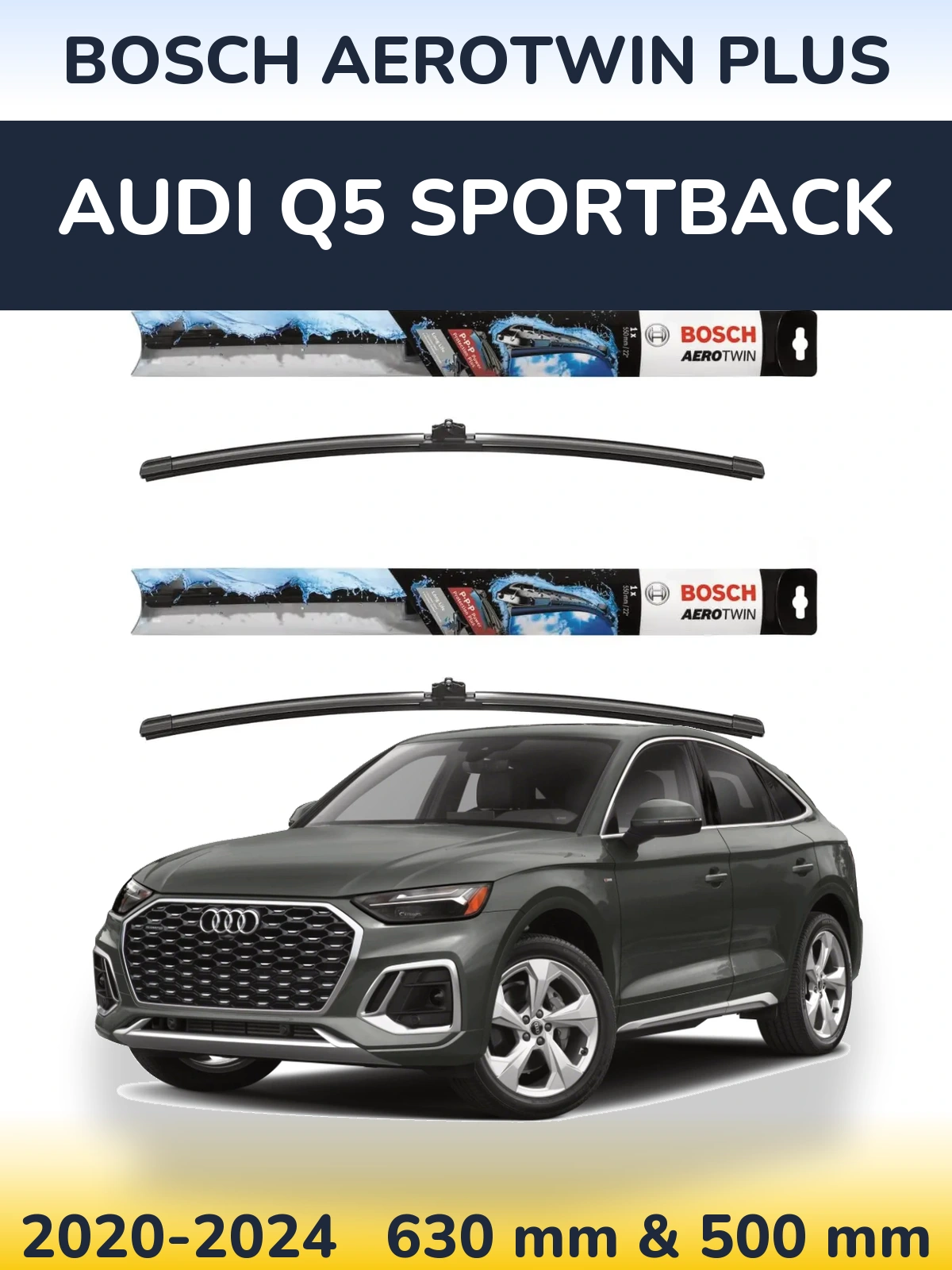 Torkarblad BOSCH AeroTwin Plus för Audi Q5 Sportback