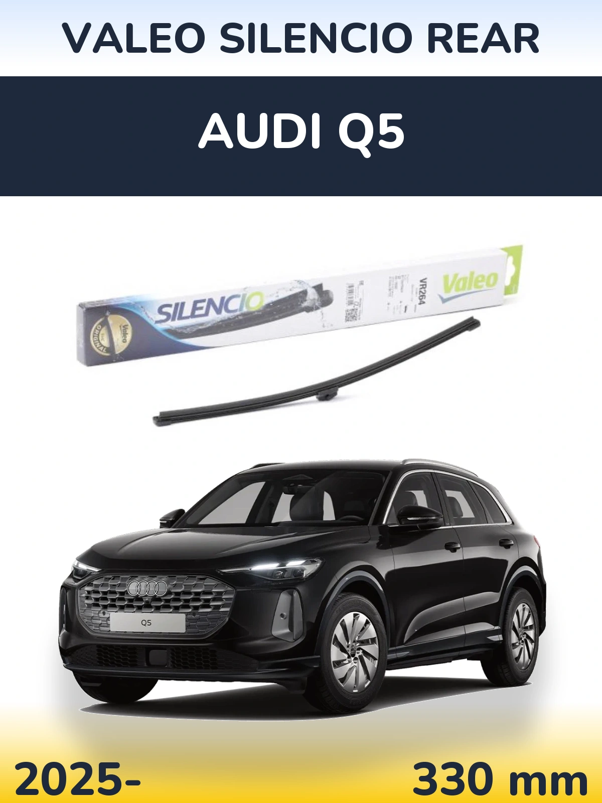 Torkarblad Valeo Silencio Rear för Audi Q5