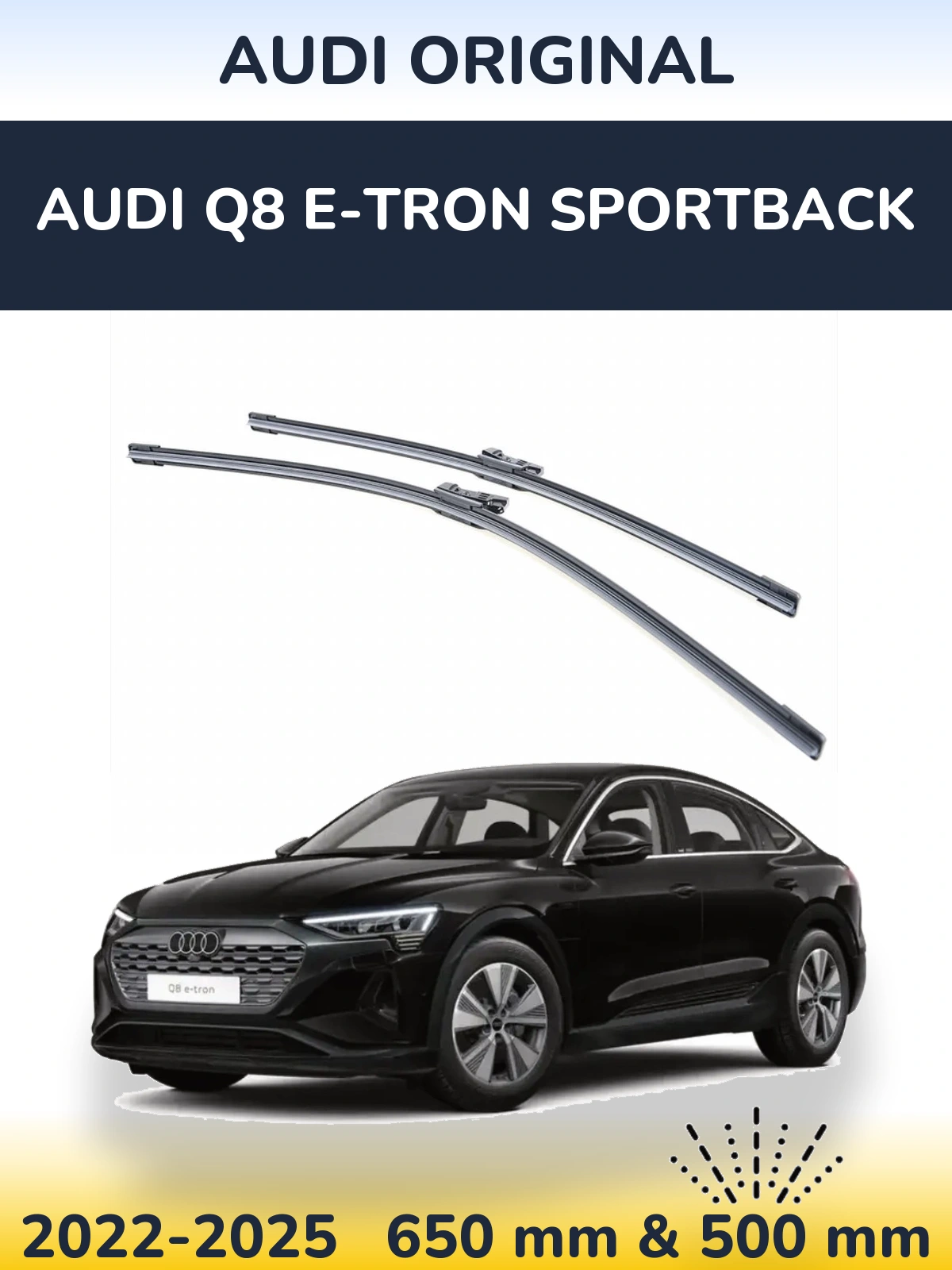 Torkarblad Audi OEM Audi Original för Audi Q8 e-tron Sportback