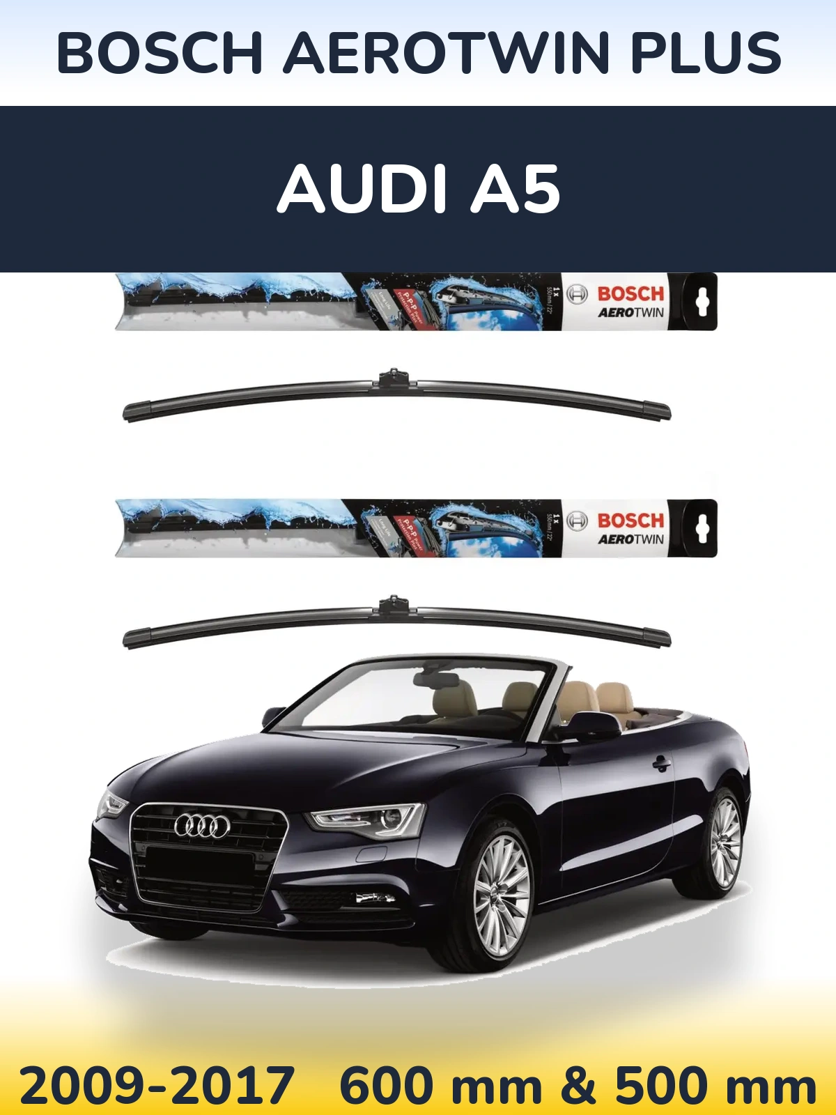 Torkarblad BOSCH AeroTwin Plus för Audi A5