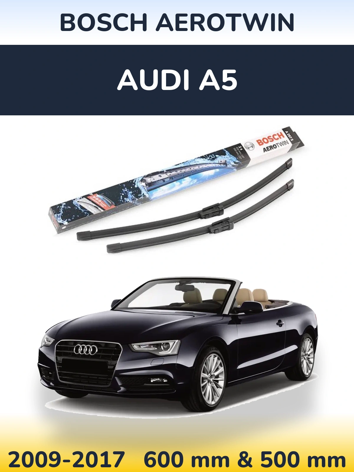 Torkarblad BOSCH AeroTwin för Audi A5