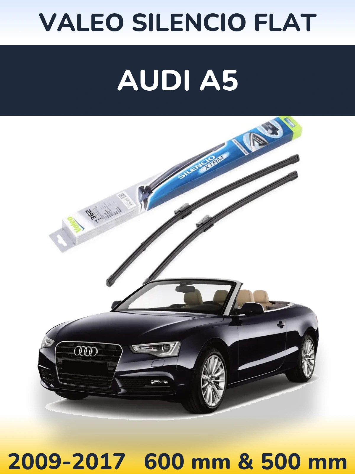 Torkarblad Valeo Silencio Flat för Audi A5