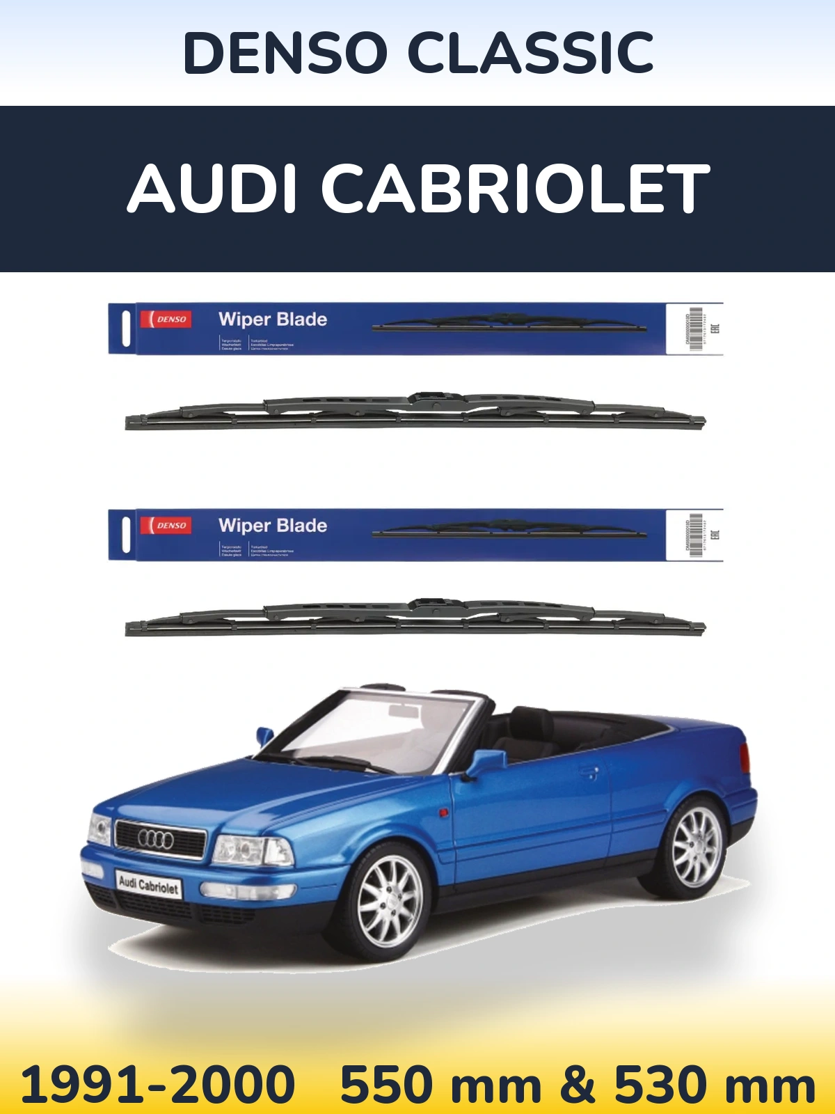 Torkarblad Denso Classic för Audi Cabriolet