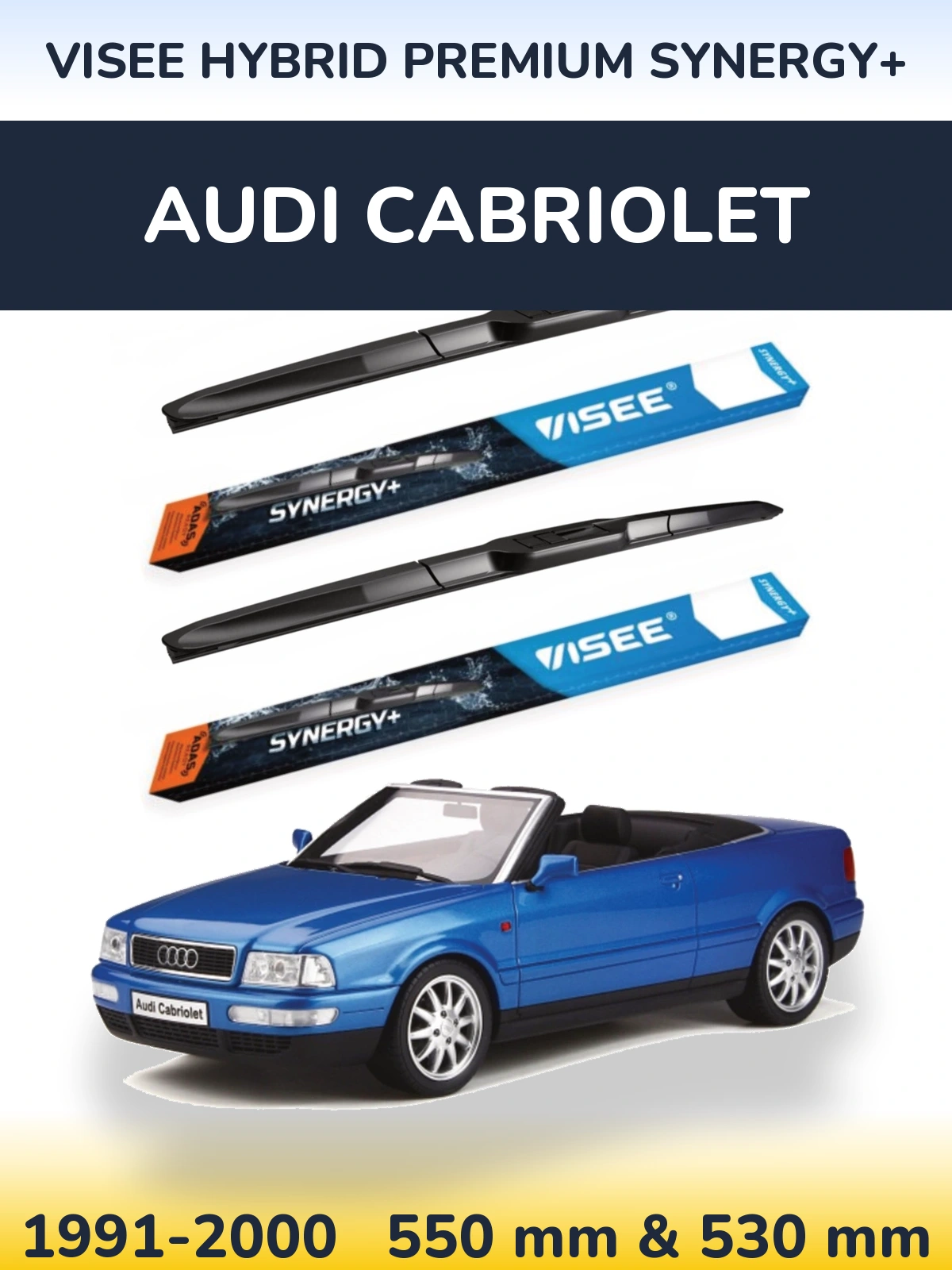 Torkarblad VISEE HYBRID PREMIUM SYNERGY+ för Audi Cabriolet