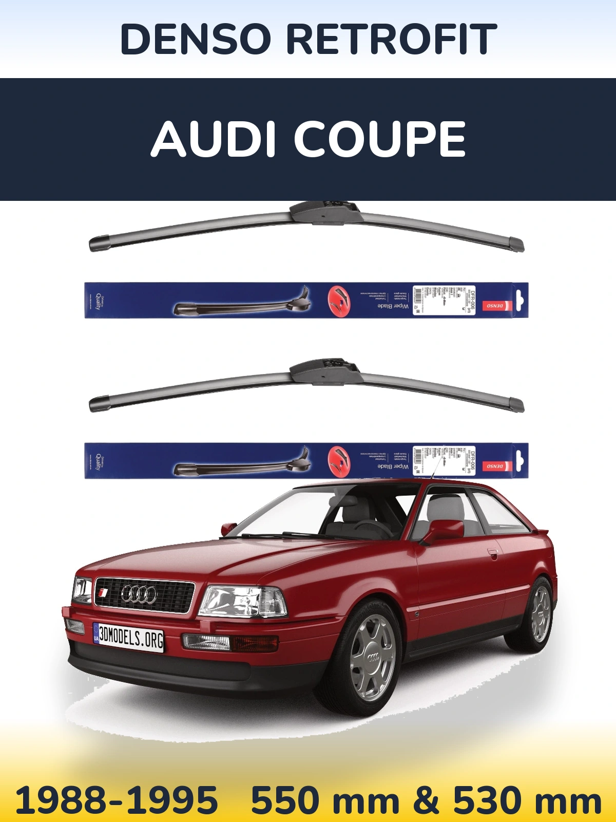 Torkarblad Denso Retrofit för Audi Coupe