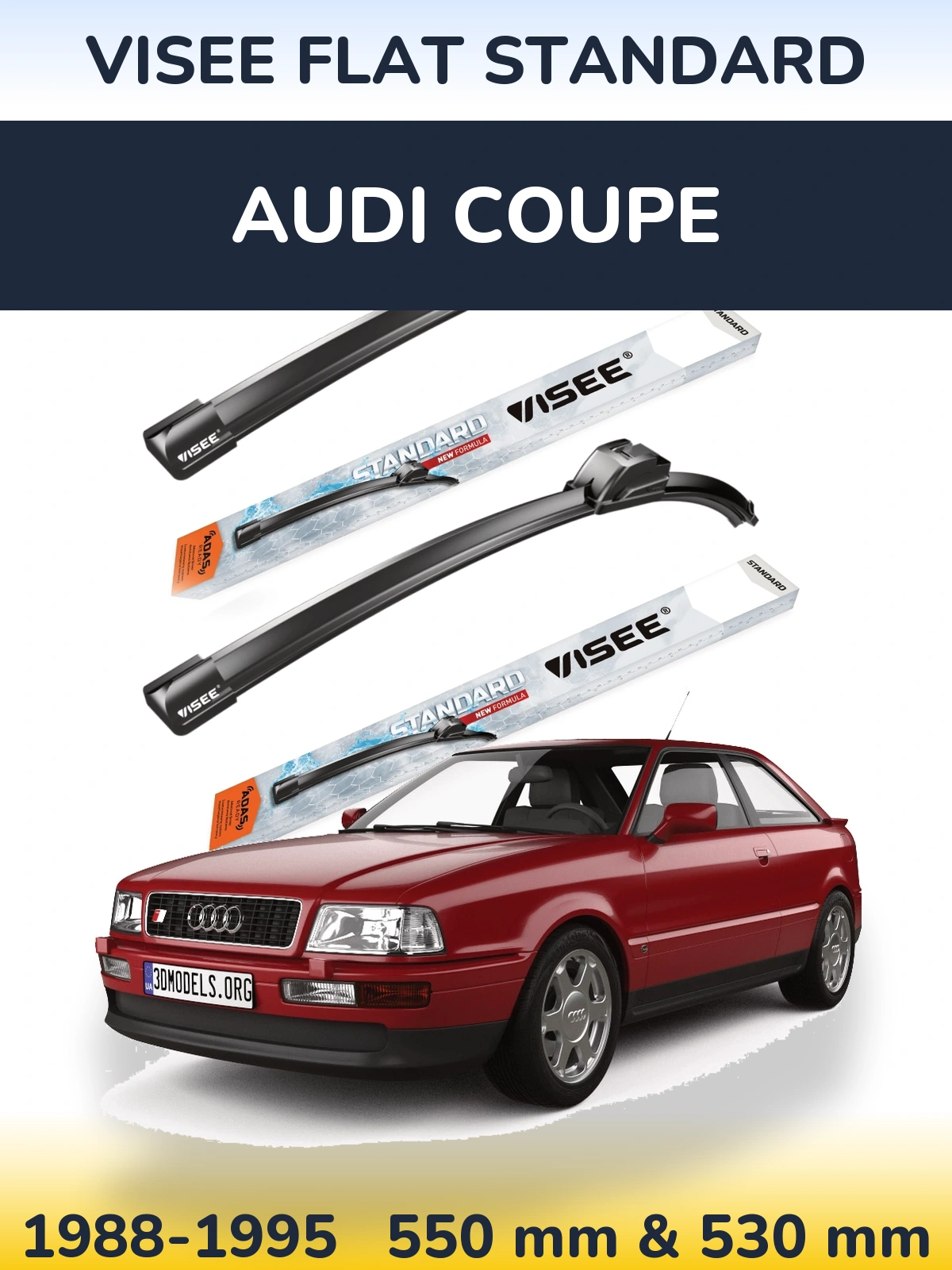 Torkarblad VISEE FLAT STANDARD för Audi Coupe