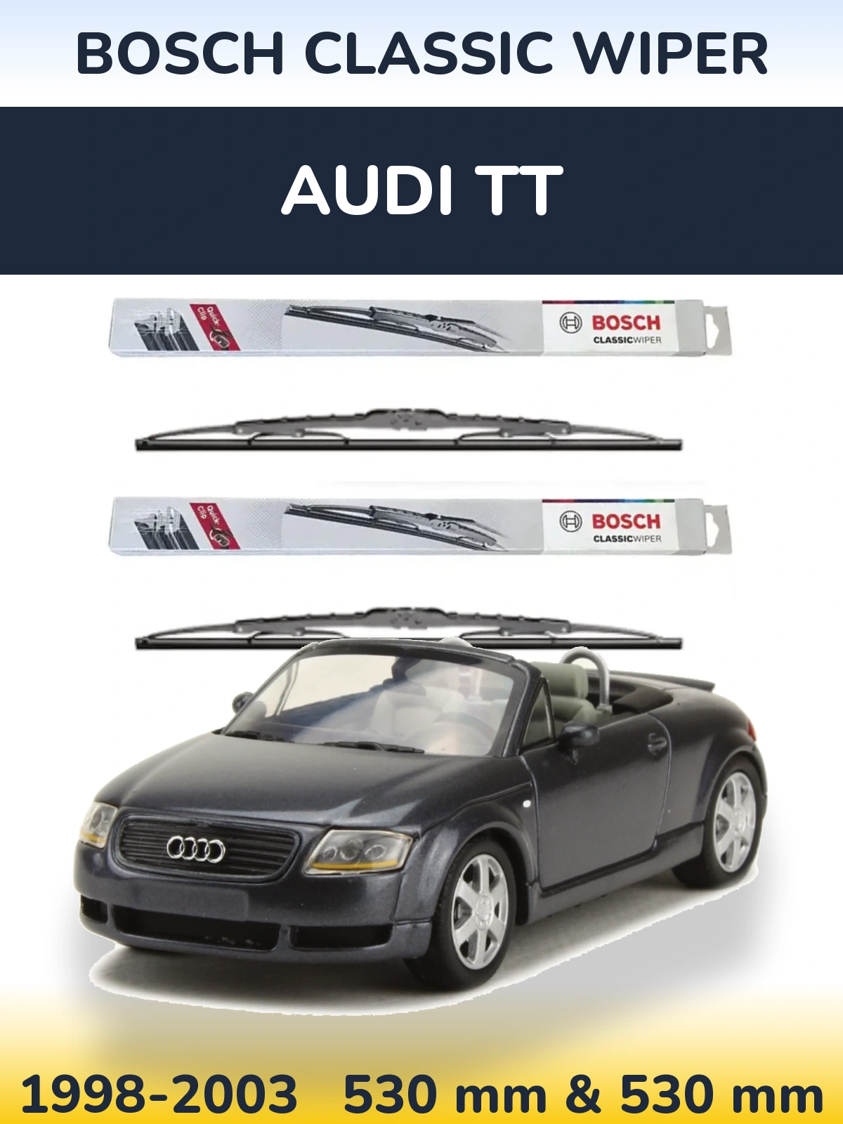 Torkarblad BOSCH Classic Wiper för Audi TT