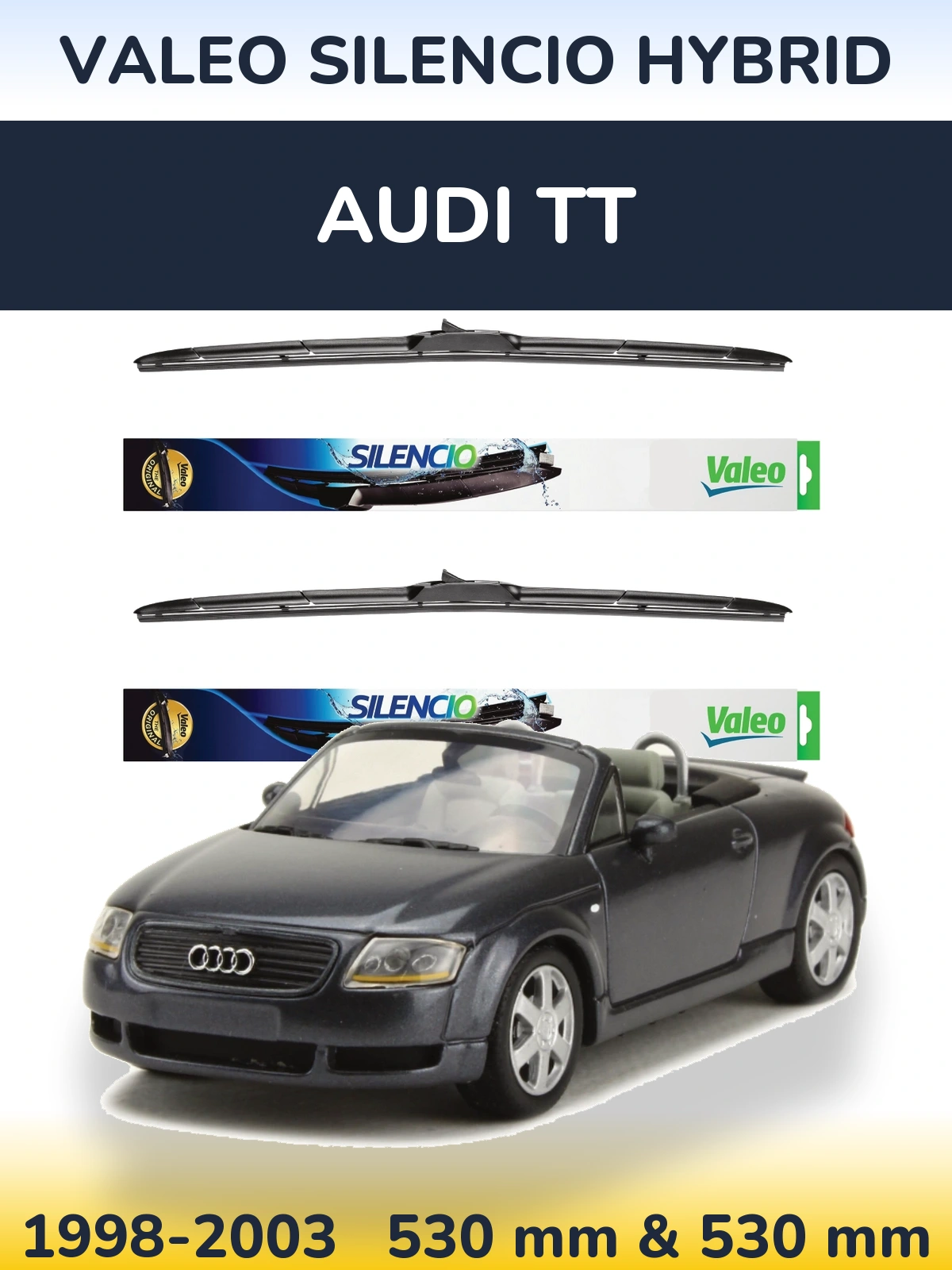 Torkarblad Valeo Silencio Hybrid för Audi TT