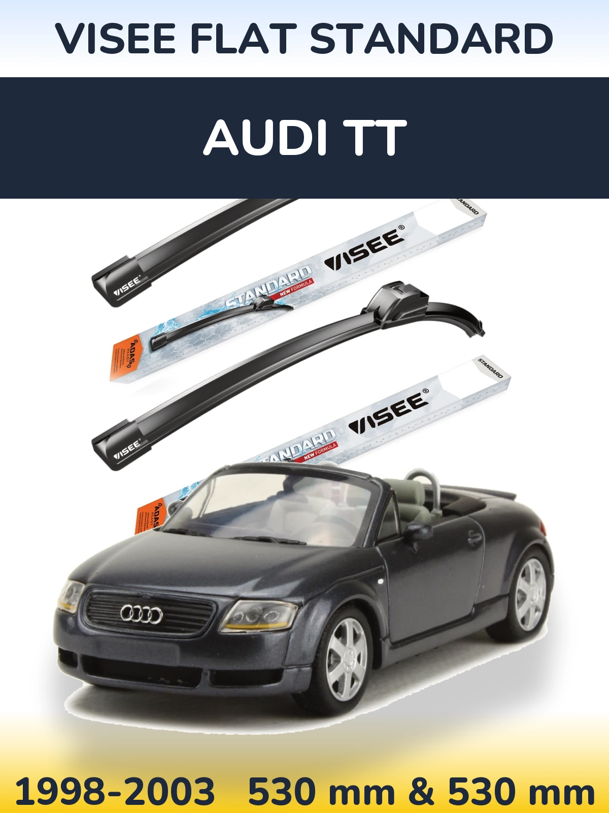 Torkarblad VISEE FLAT STANDARD för Audi TT