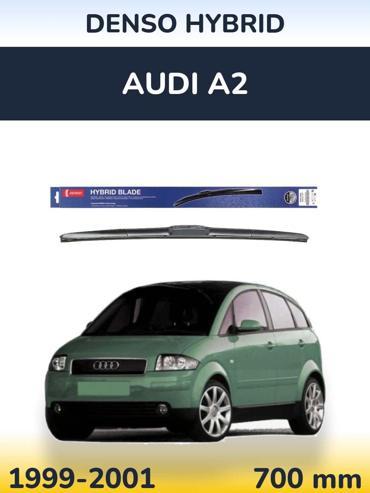 Torkarblad Denso Hybrid för Audi A2