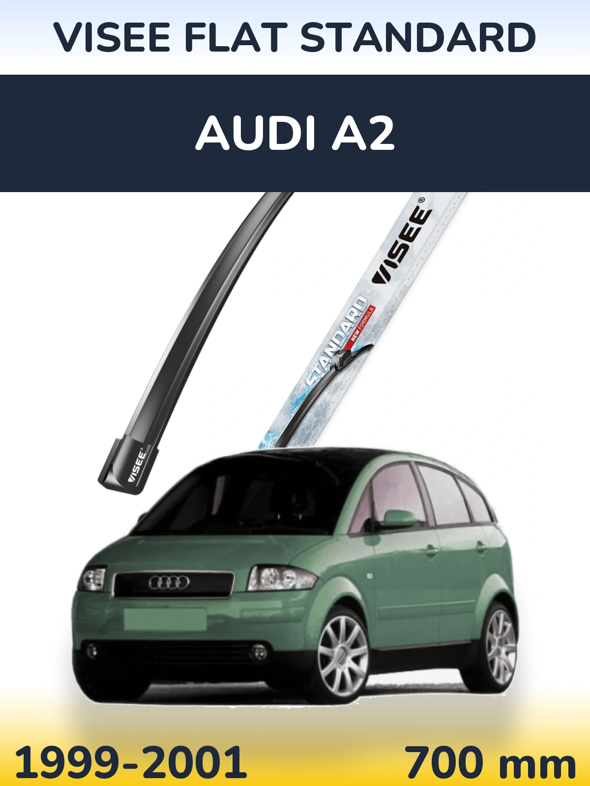 Torkarblad VISEE FLAT STANDARD för Audi A2