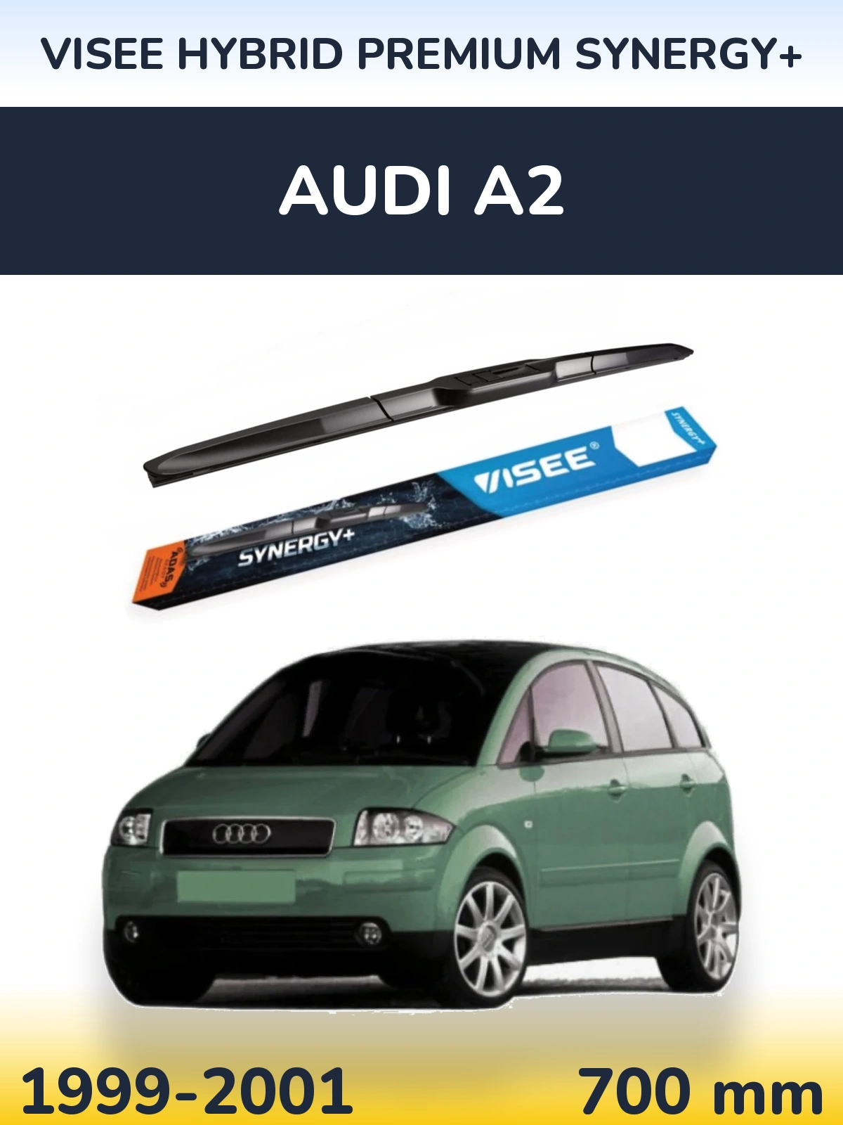Torkarblad VISEE HYBRID PREMIUM SYNERGY+ för Audi A2